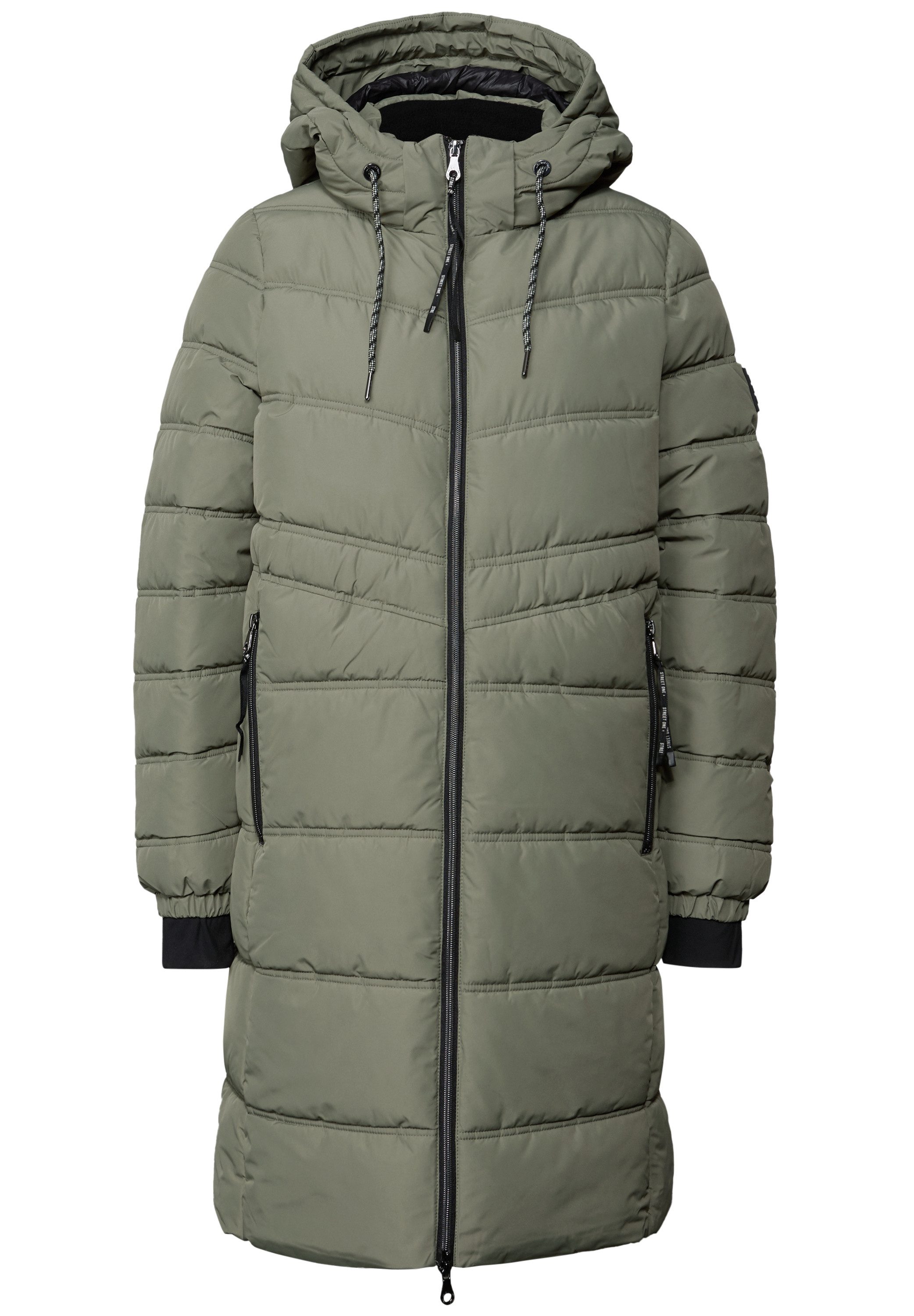 STREET ONE Outdoorjacke Lange Steppjacke