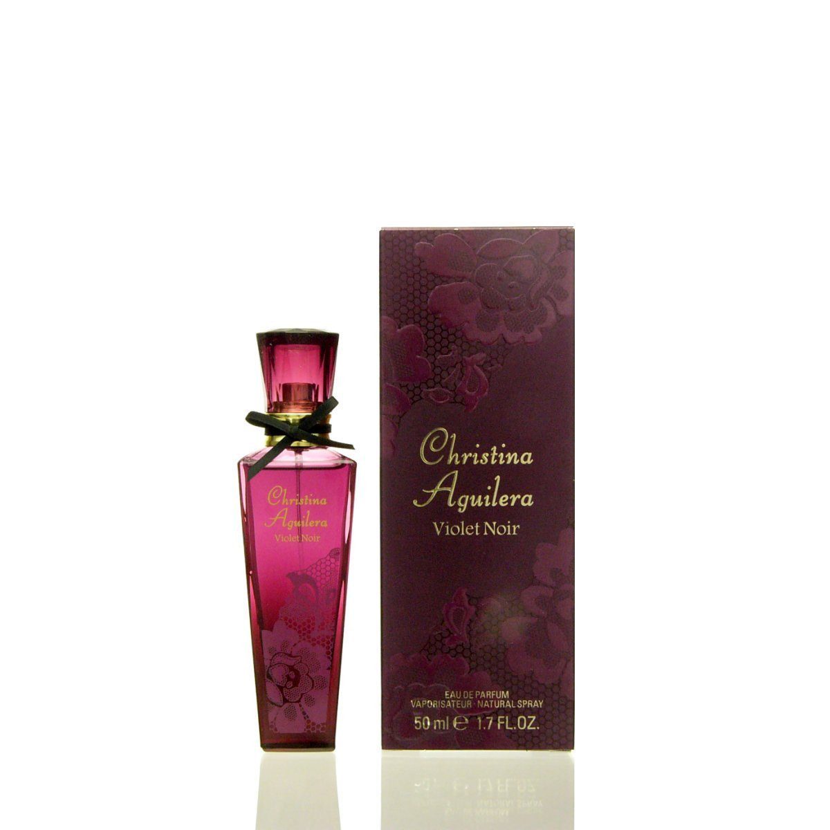Christina Aguilera Eau de Parfum Violet Noir, Glasflakon, Parfüm EDP, Damenduft