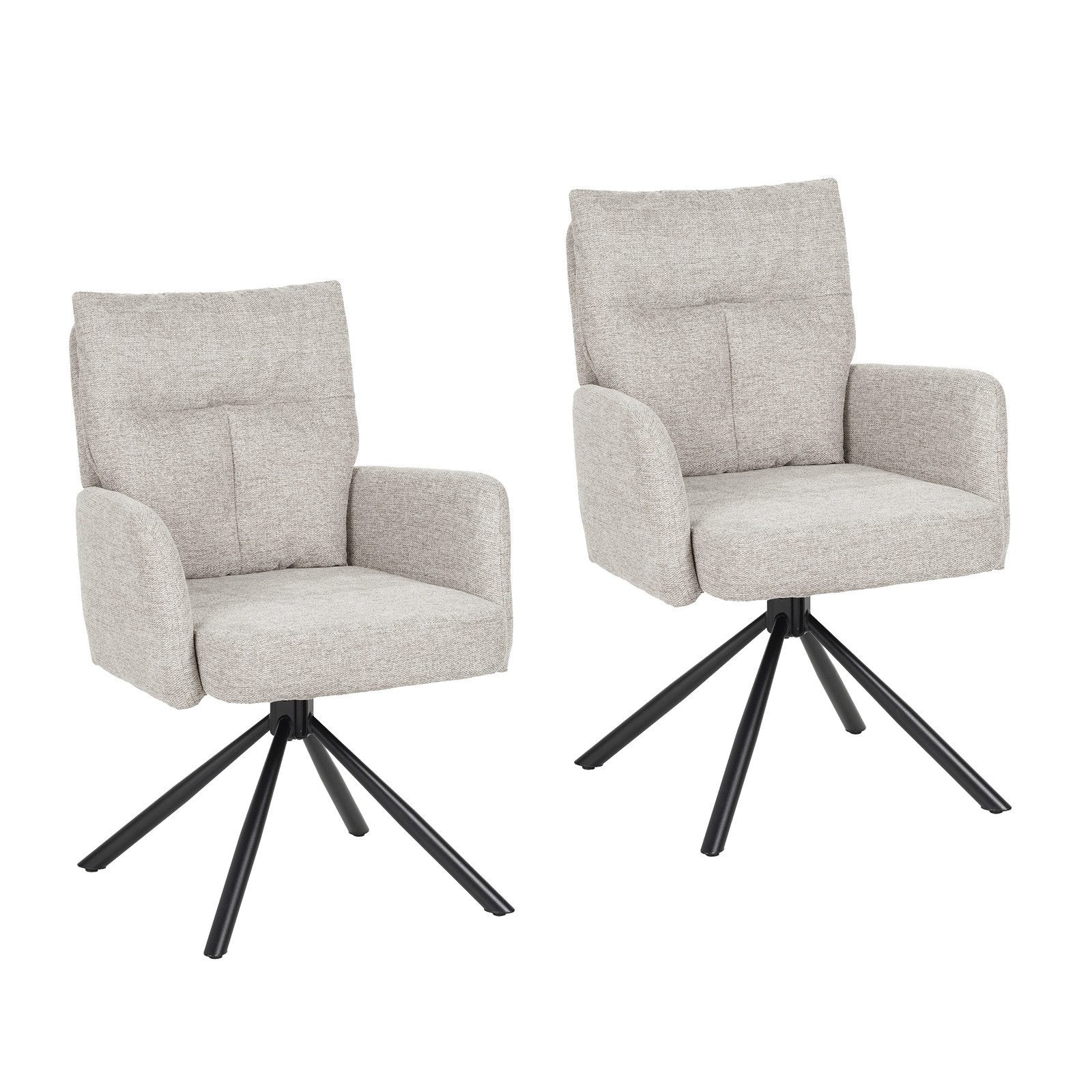 HTI-Living Esszimmerstuhl Esszimmerstuhl Kyra Beige 2er-Set günstig online kaufen