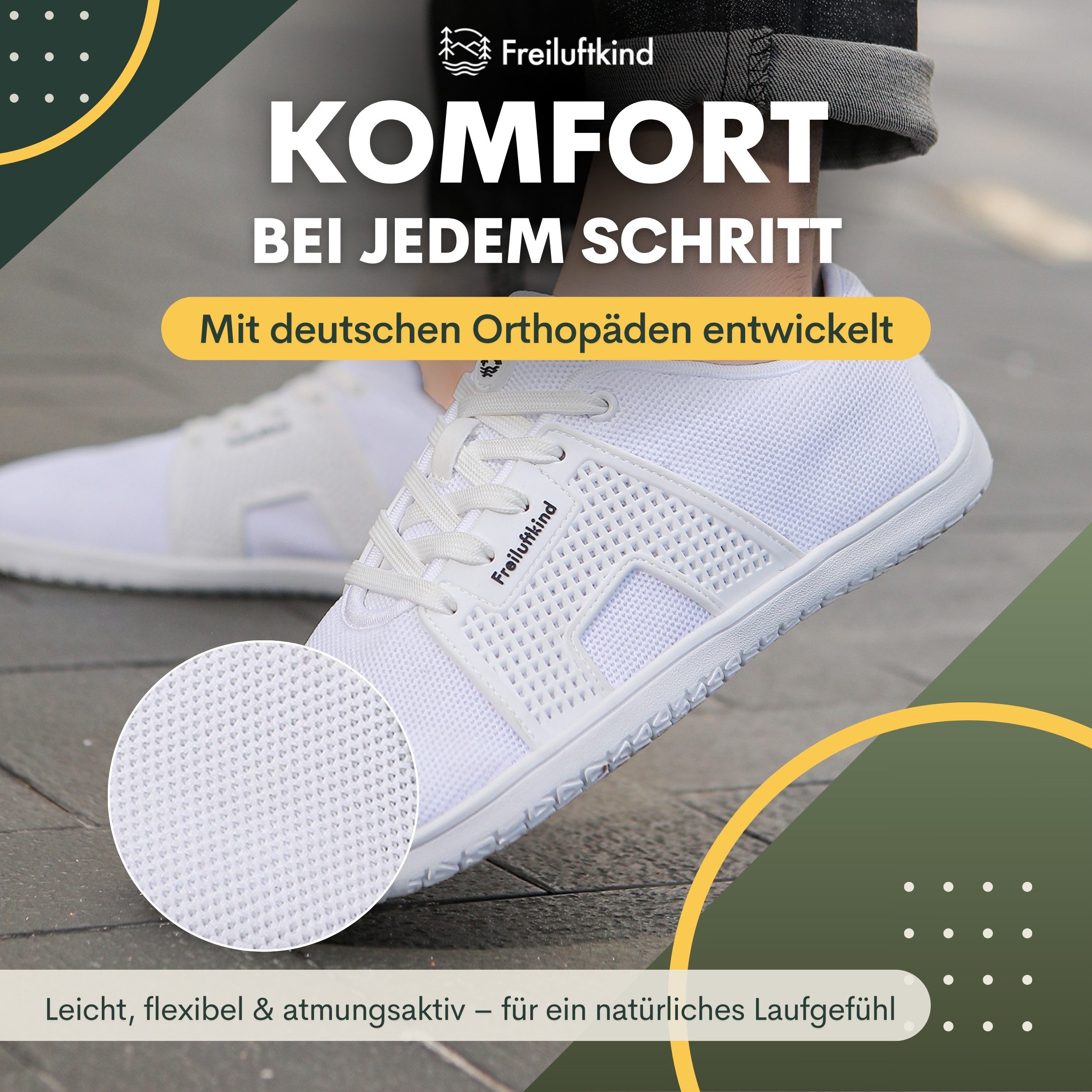 Freiluftkind Hokkaido – gesunde Barfußschuhe Sneaker - Entlastung für Gelen günstig online kaufen