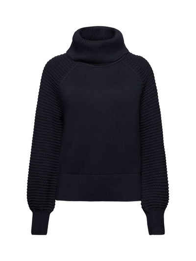 edc by Esprit Rollkragenpullover Baumwollpullover mit Rollkragen