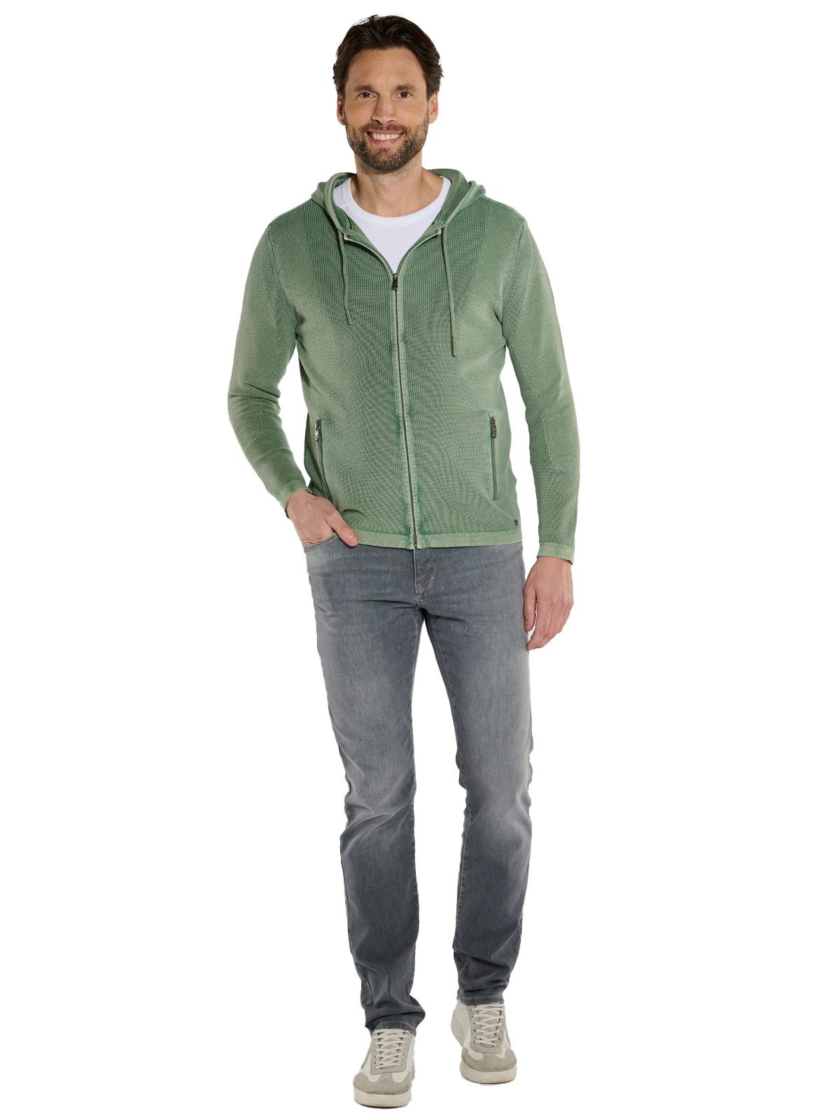 Engbers Cardigan Herren Cardigan uni, Hellgruen