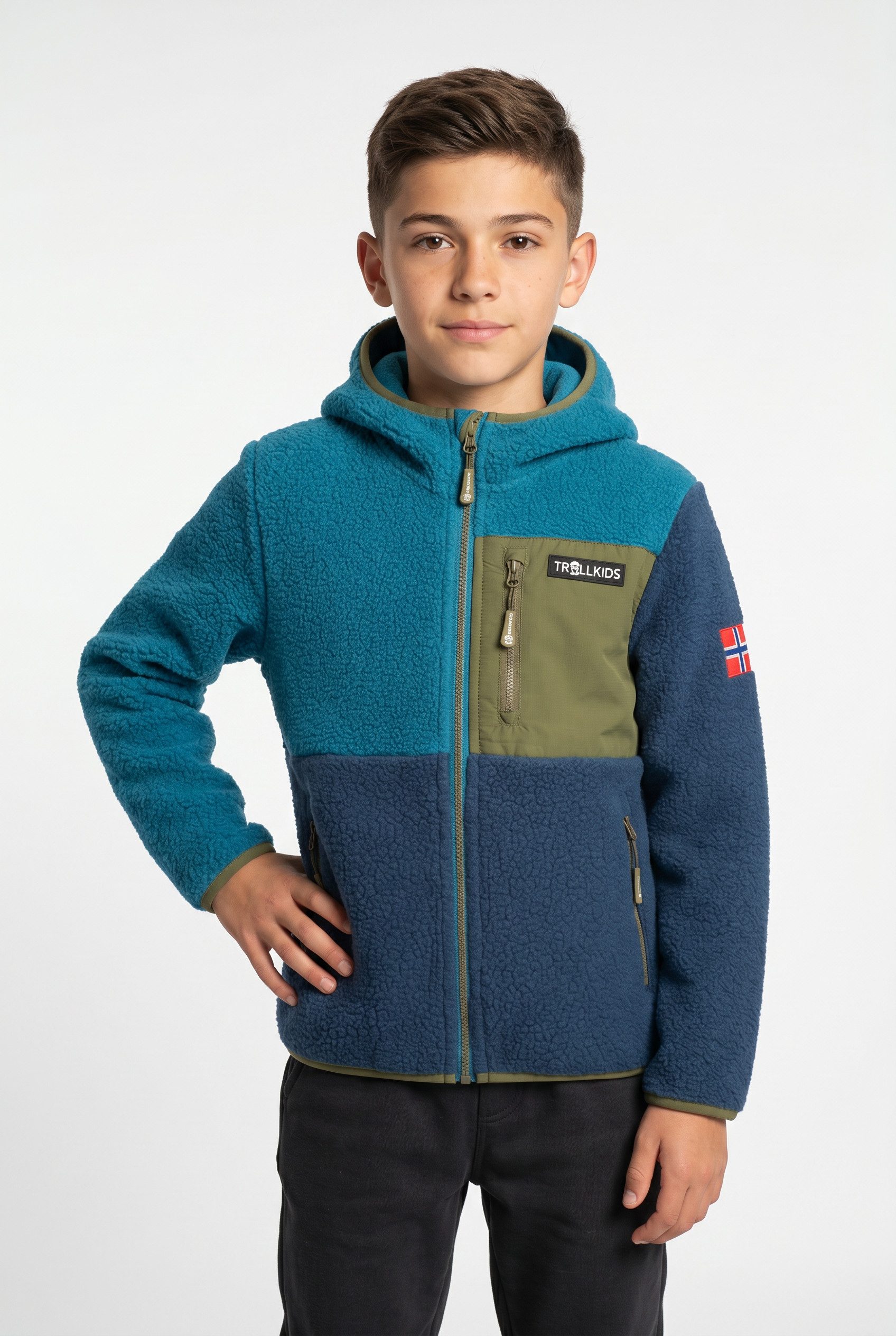 Kapuzenplüschjacke KIDS AURLANDSFJORD JACKET