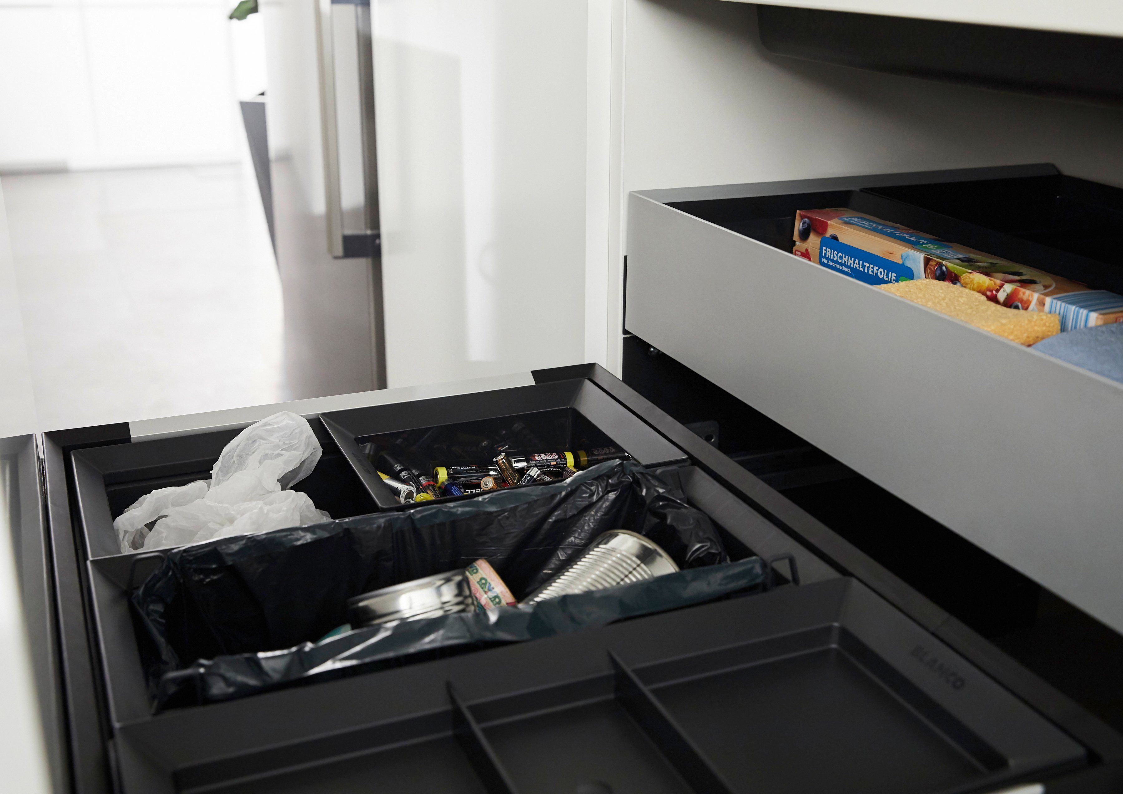 Blanco Mülltrennsystem Select II XL 60/3, Orga, Kunststoff, Stahlblech, 600 mm Untermass