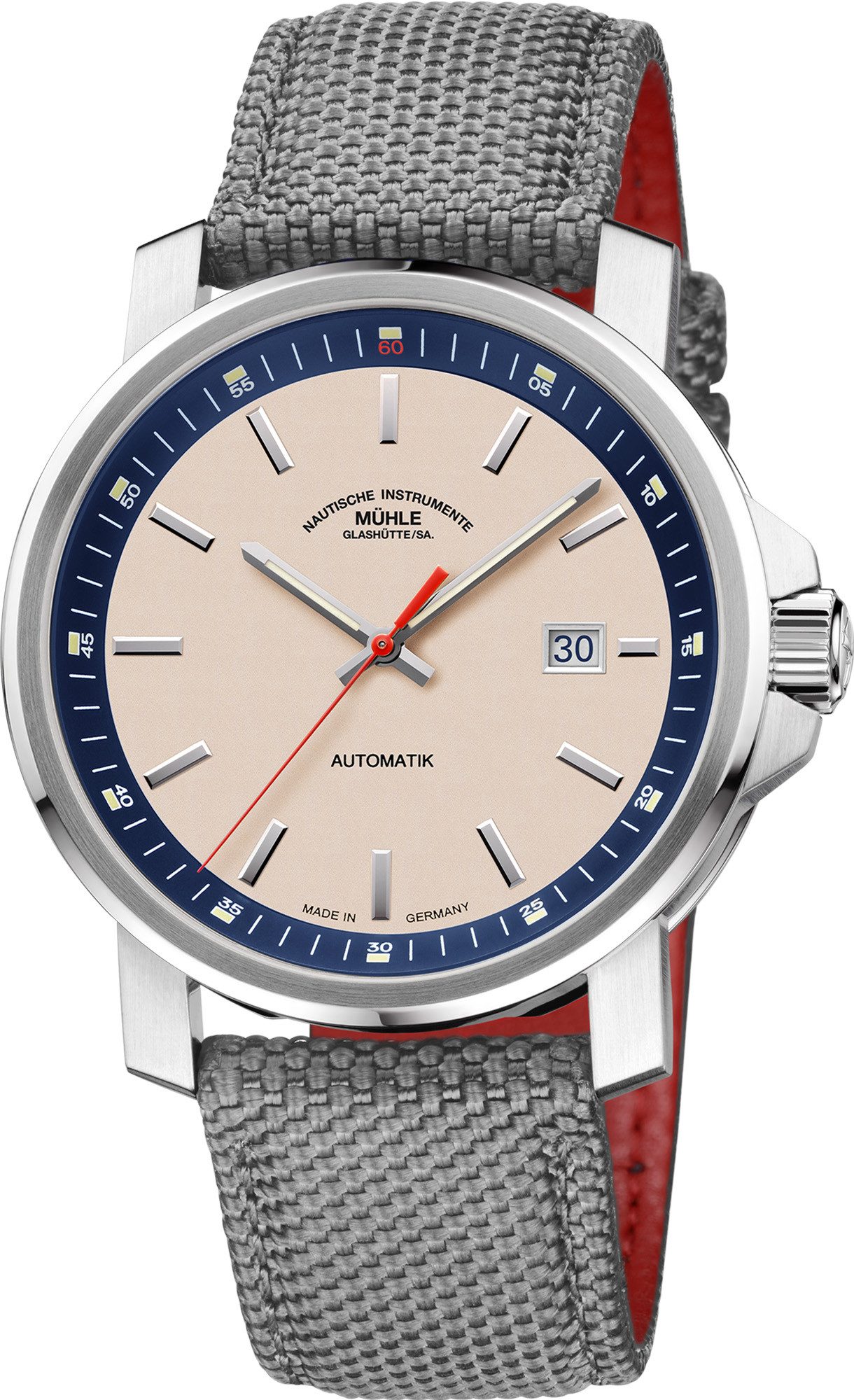 Nautische Instrumente Mühle Glashütte/Sa. Automatikuhr Herrenuhr Glashütte Automatik 29er BIG