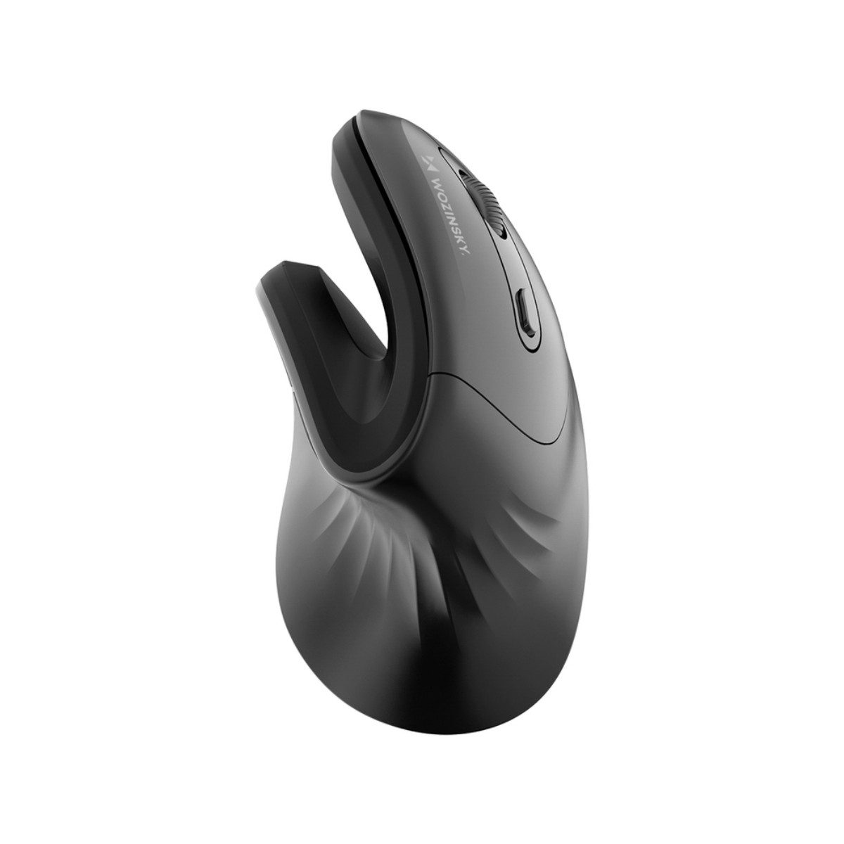Wozinsky WWM-1076 ergonomische Maus (2,4 GHz Funk, Kabellos, USB-A-Empfänger, 125 dpi, 60° Vertikaldesign, 3600 DPI und leise Tasten)