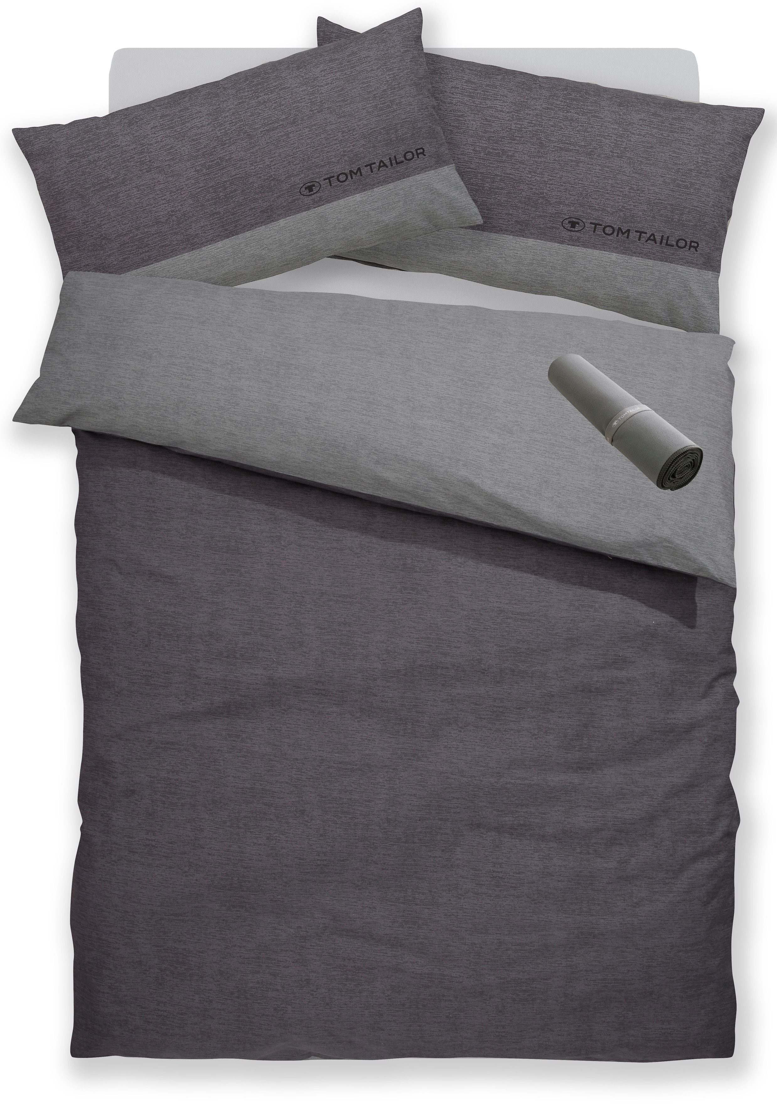 TOM TAILOR HOME Bettwäsche Henry, Biber, 3 teilig, Bettwäsche aus Baumwolle günstig online kaufen
