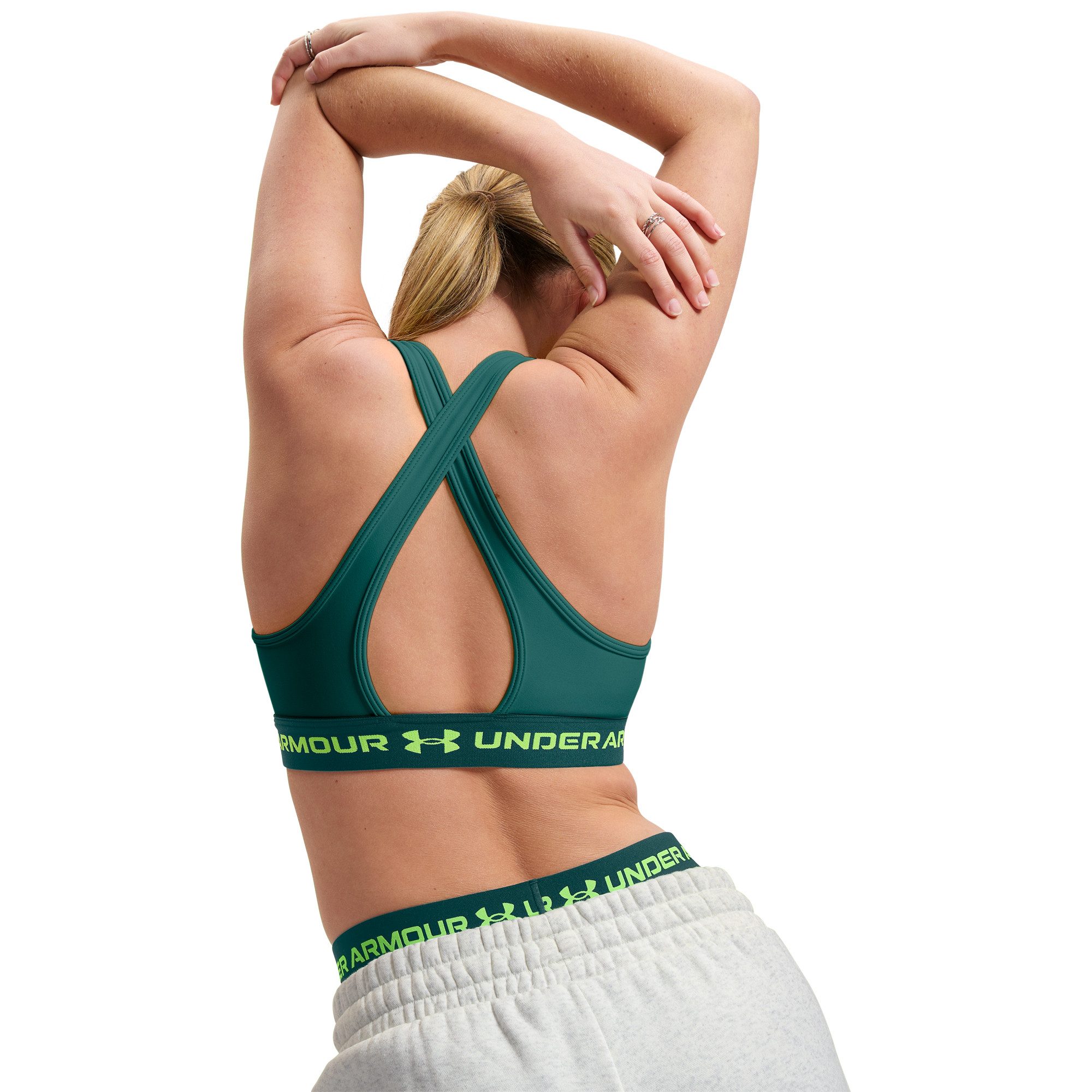 Under Armour® Sport-BH Under Armour Damen Sport BH Crossback Mid Bra 1361034 – Bild 2 von 2