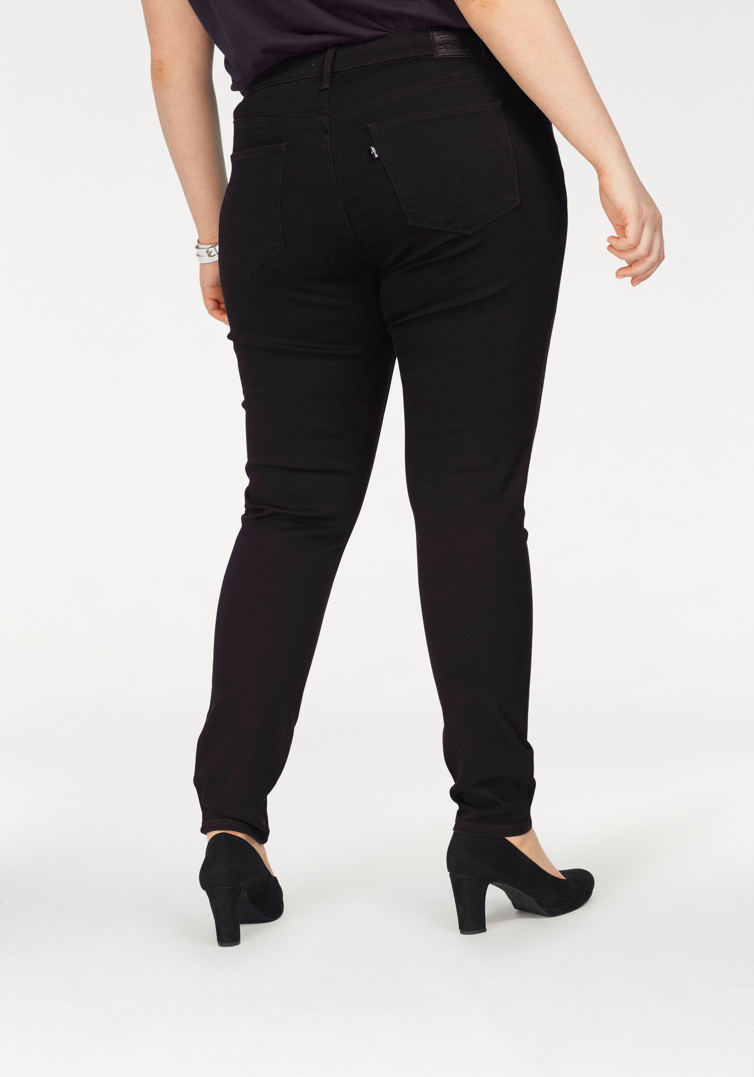 720 Plus mit High-Rise Skinny-fit-Jeans black Leibhöhe hoher Levi's®