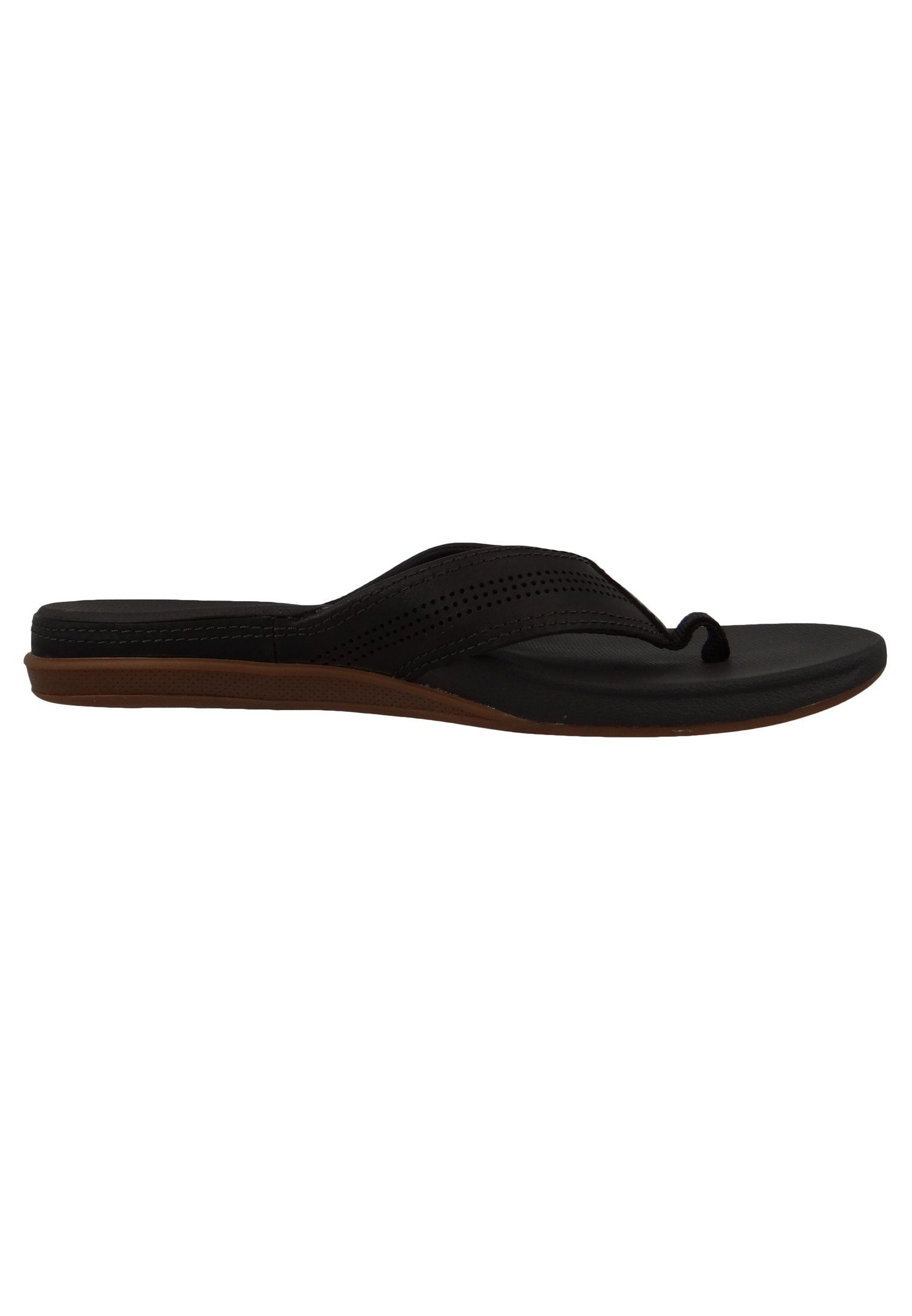 Reef RF0A3YMNBRO Cushion Lux Zehentrenner Black Brown Sandale