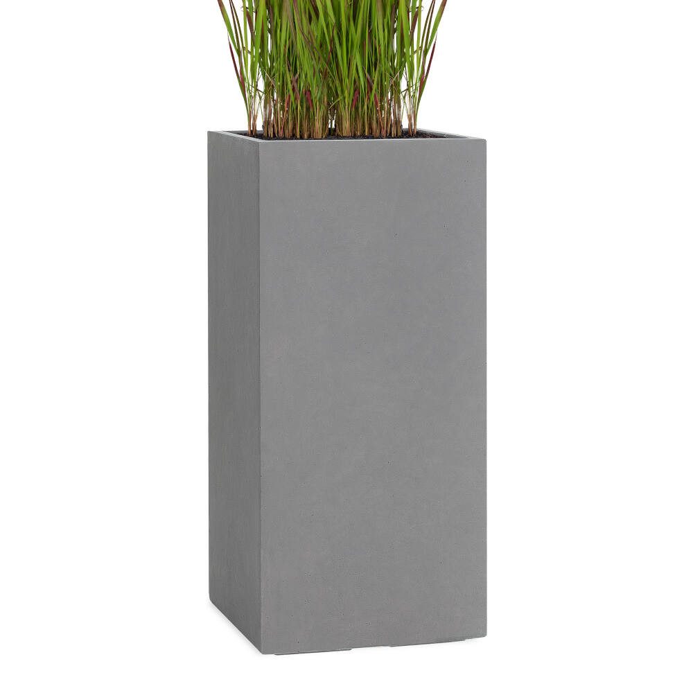 Pflanzwerk® Pflanzkübel TOWER Premium Blumenkübel Pflanzsäule Fiberglas mit Lotus-Effekt