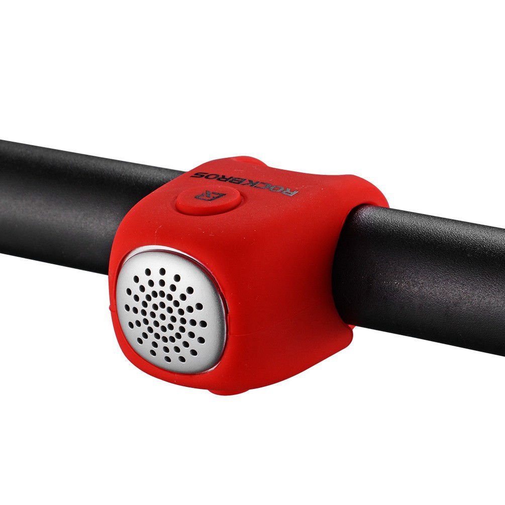 ROCKBROS Fahrradklingel Elektronisch E-Klingel Miniklingel Glocke, (1-tlg) IPX4 Wasserdicht aus Elastischem Silikon