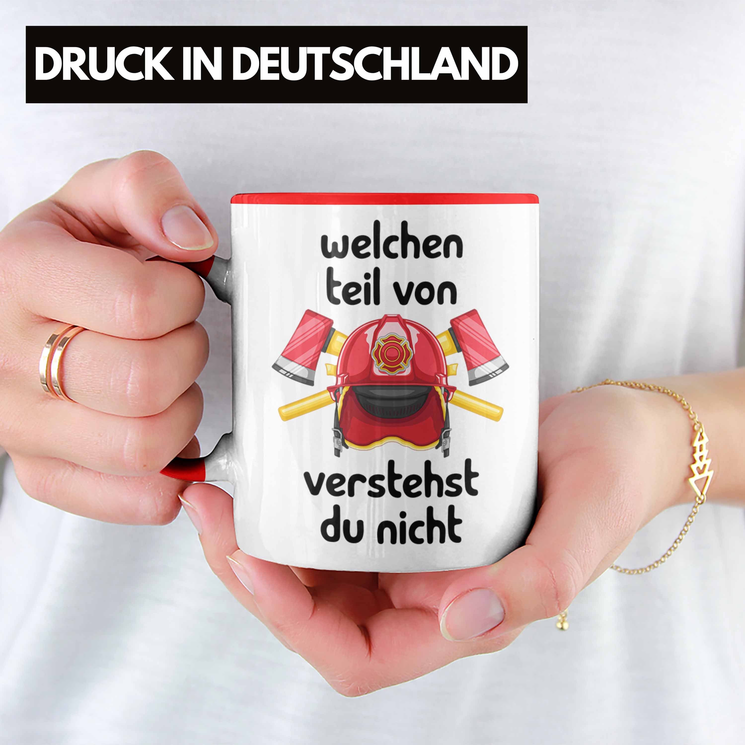 Trendation Tasse Feuerwehrmann Geschenk Verstehs Spruch Welchen Von Tasse Rot Lustiger Teil