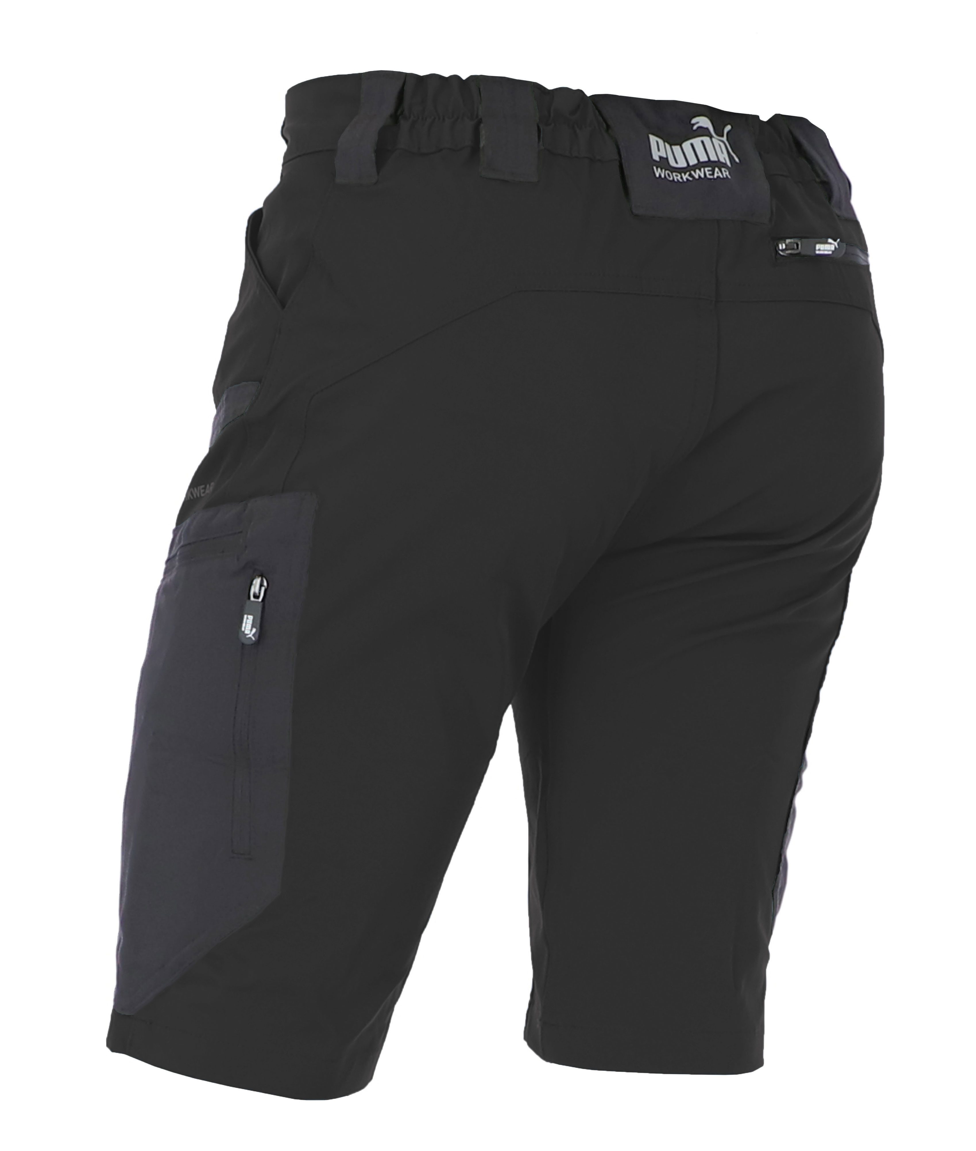 PUMA Workwear Trekkinghose PRO ONE ADVENTURE Outdoor Shorts Herren - Mit D-Ring - 4-Wege Stretch Robuste Wanderhose Herren kurz - Outdoor Hosen Herren