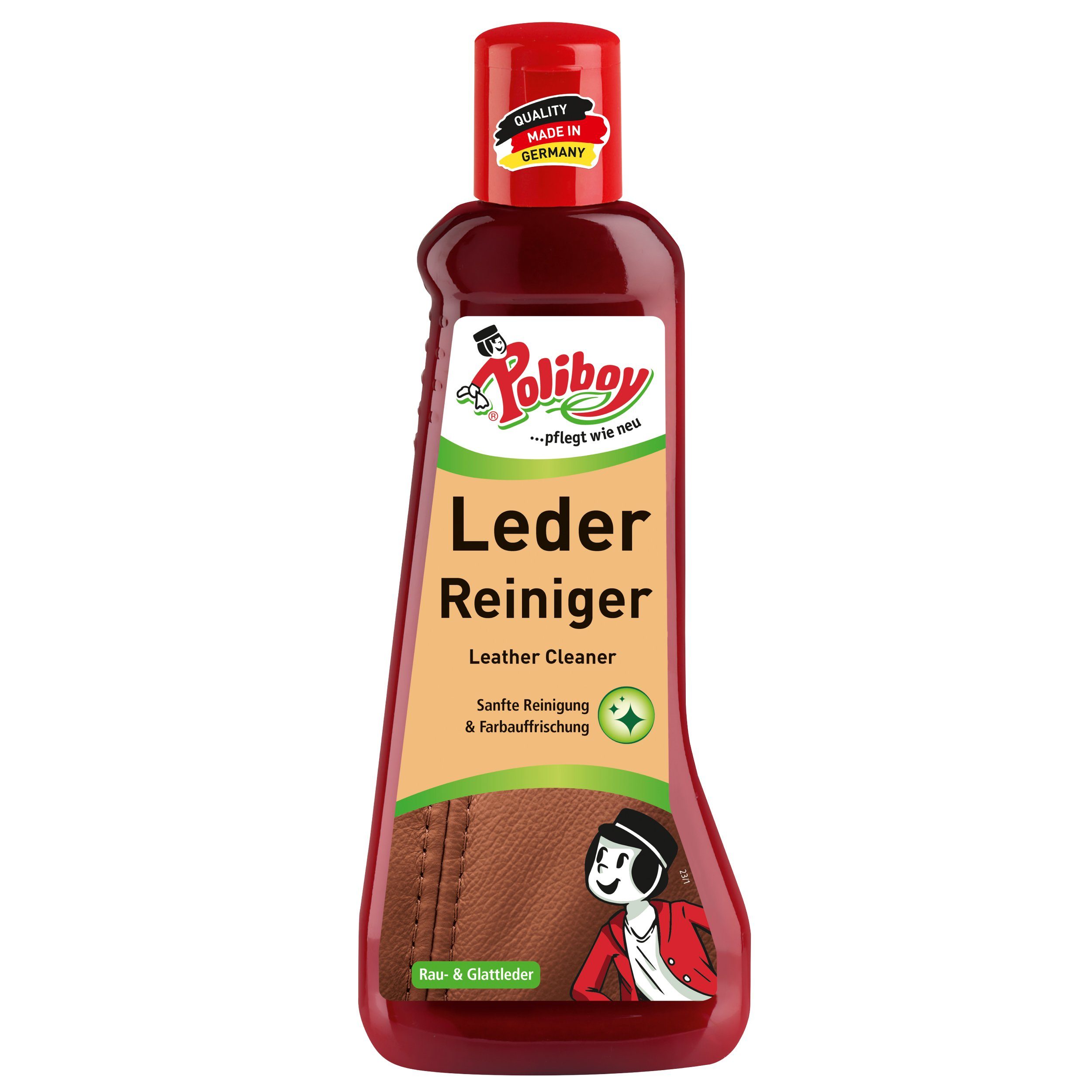 Germany) langer Rau- Made Lederreiniger poliboy - 200ml Anlaufschutz Glattleder für - (extra in &