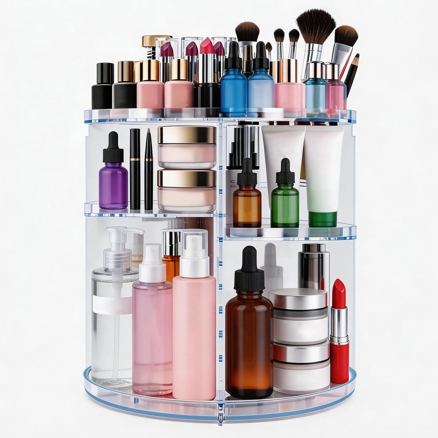Make-Up Organizer Make-UpOrganizer Drehbar 360°6stufig Verstellbar KosmetikAufbewahrung.