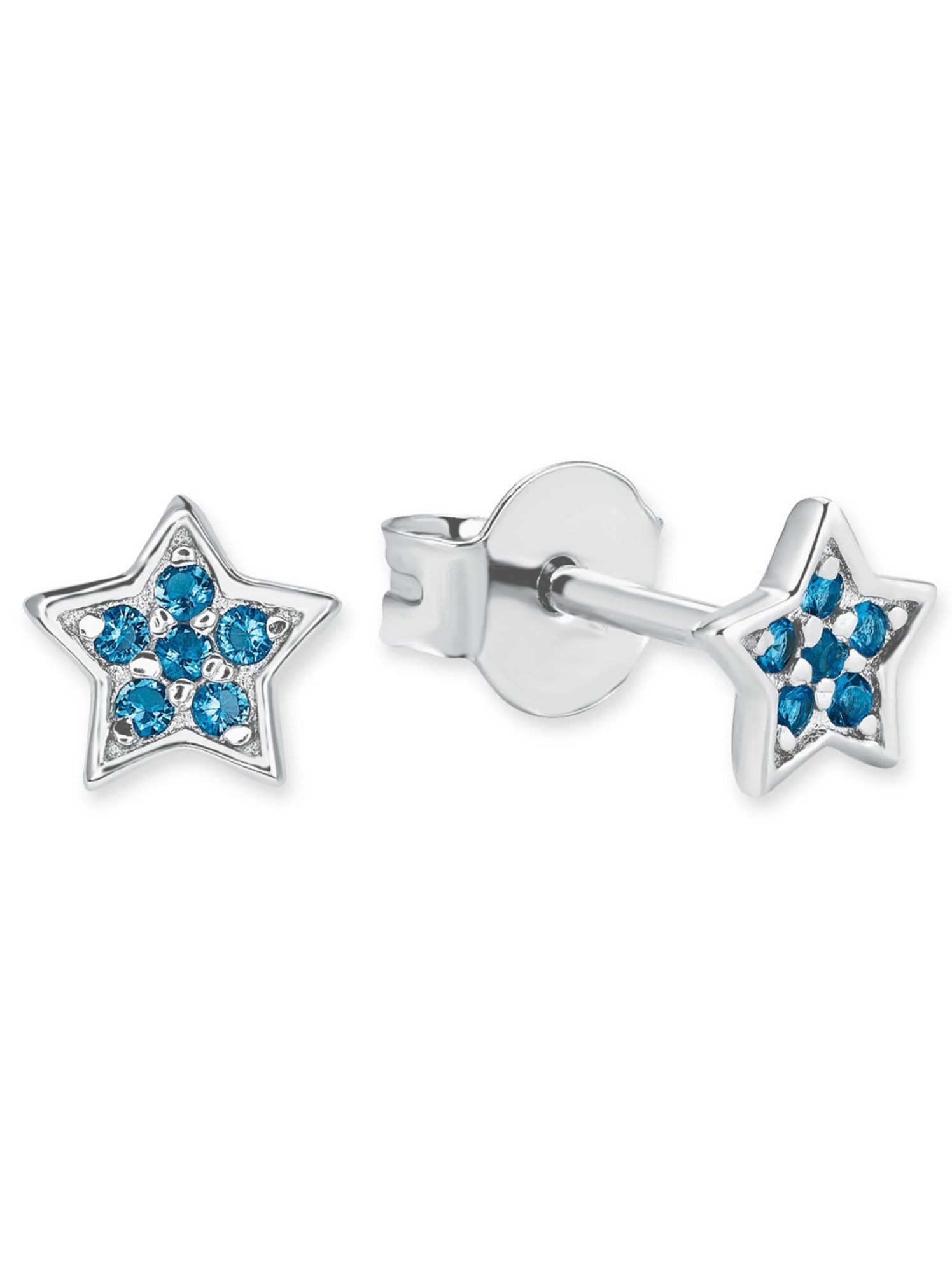 s.Oliver Paar Ohrstecker 2020870, s.Oliver 2020870 Damen Ohrstecker Sterling-Silber 925 Silber Blau