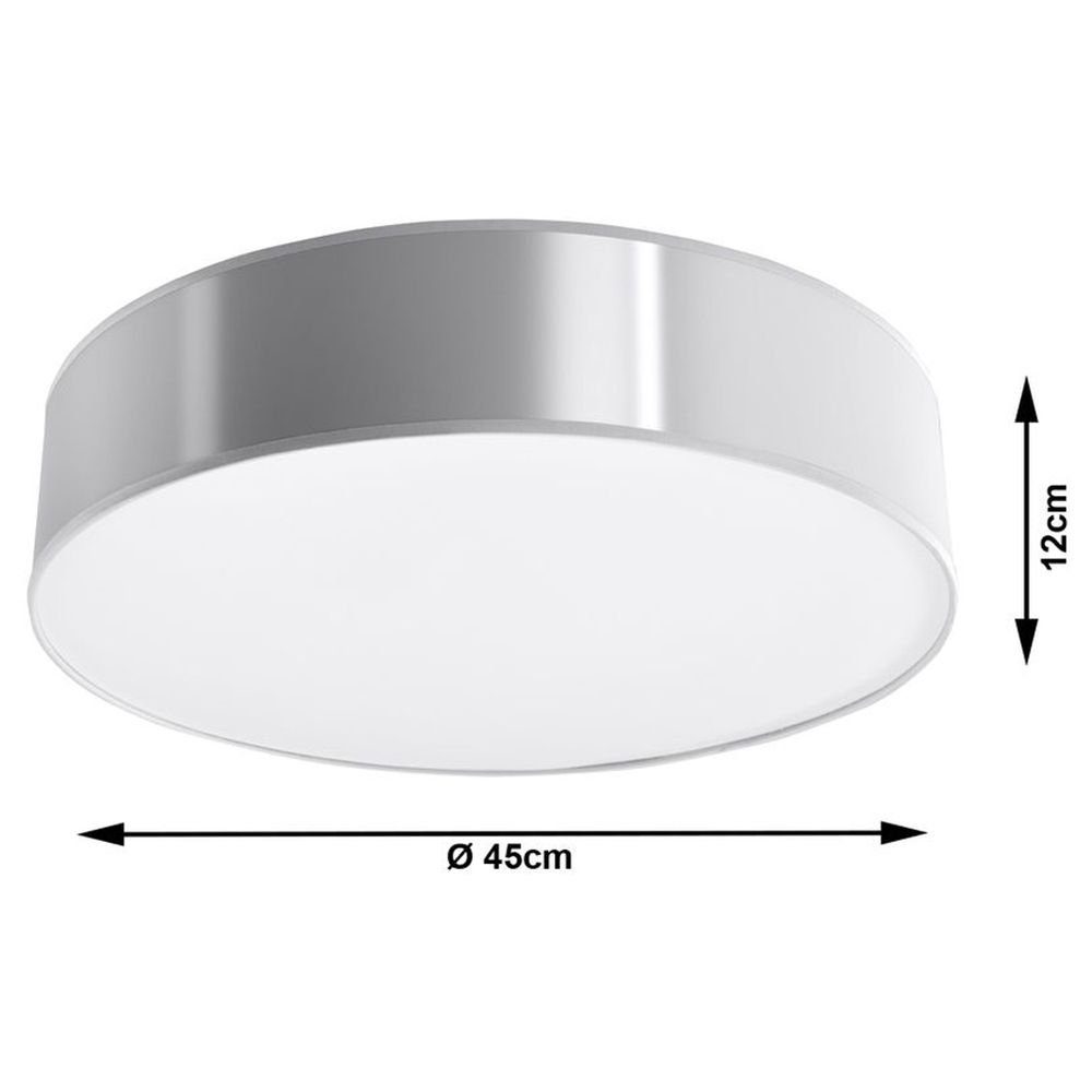 famlights Deckenleuchte, Silber keine Nein, enthalten: Leuchtmittel max. x Deckenleuchte Angabe, Deckenlicht warmweiss, Annalena Deckenbeleuchtung, mm, Deckenlampe, in 450 60W 3 E27