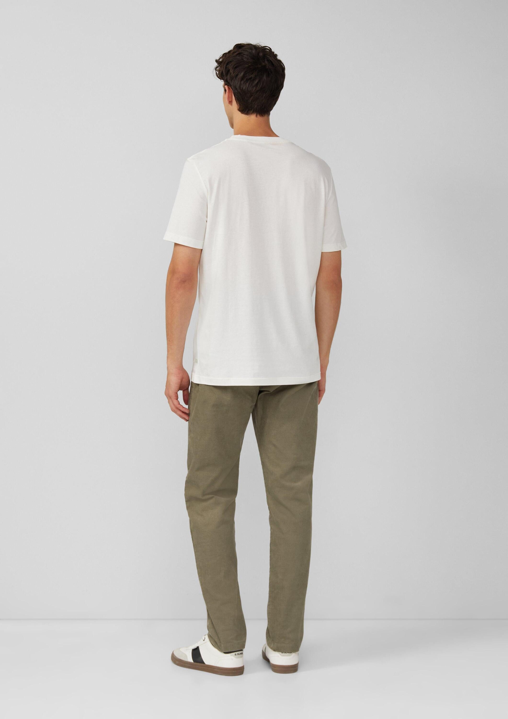 s.Oliver Kurzarmshirt T-Shirt Baumwoll-T-Shirt mit Frontprint günstig online kaufen