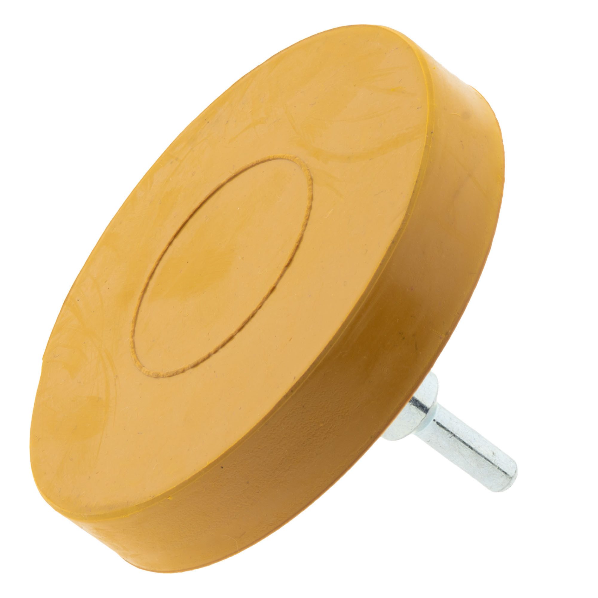 Radiergummi Radierscheibe 85mm Gelb – Folienradierer mit 6mm Schaft