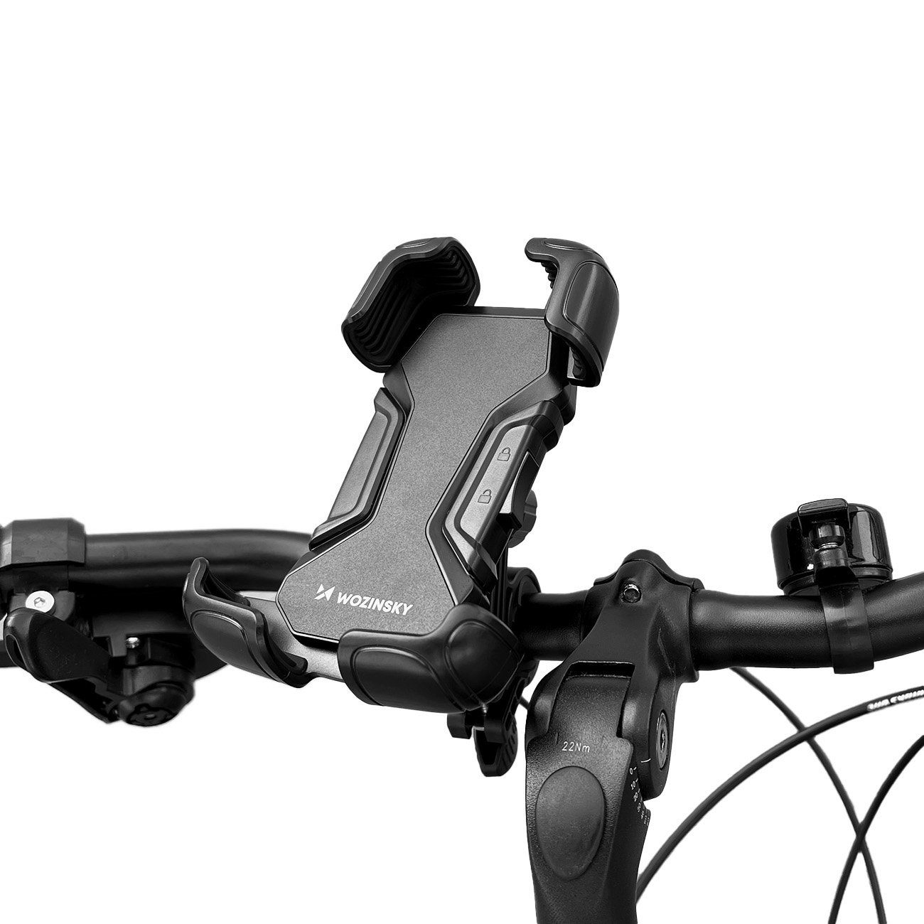 flowgoer Handyhalterung Fahrrad Handyhalter Motorrad, Schwarz  Handy-Halterung, (Einfache, werkzeuglose Installation für 15-30 mm Lenker)