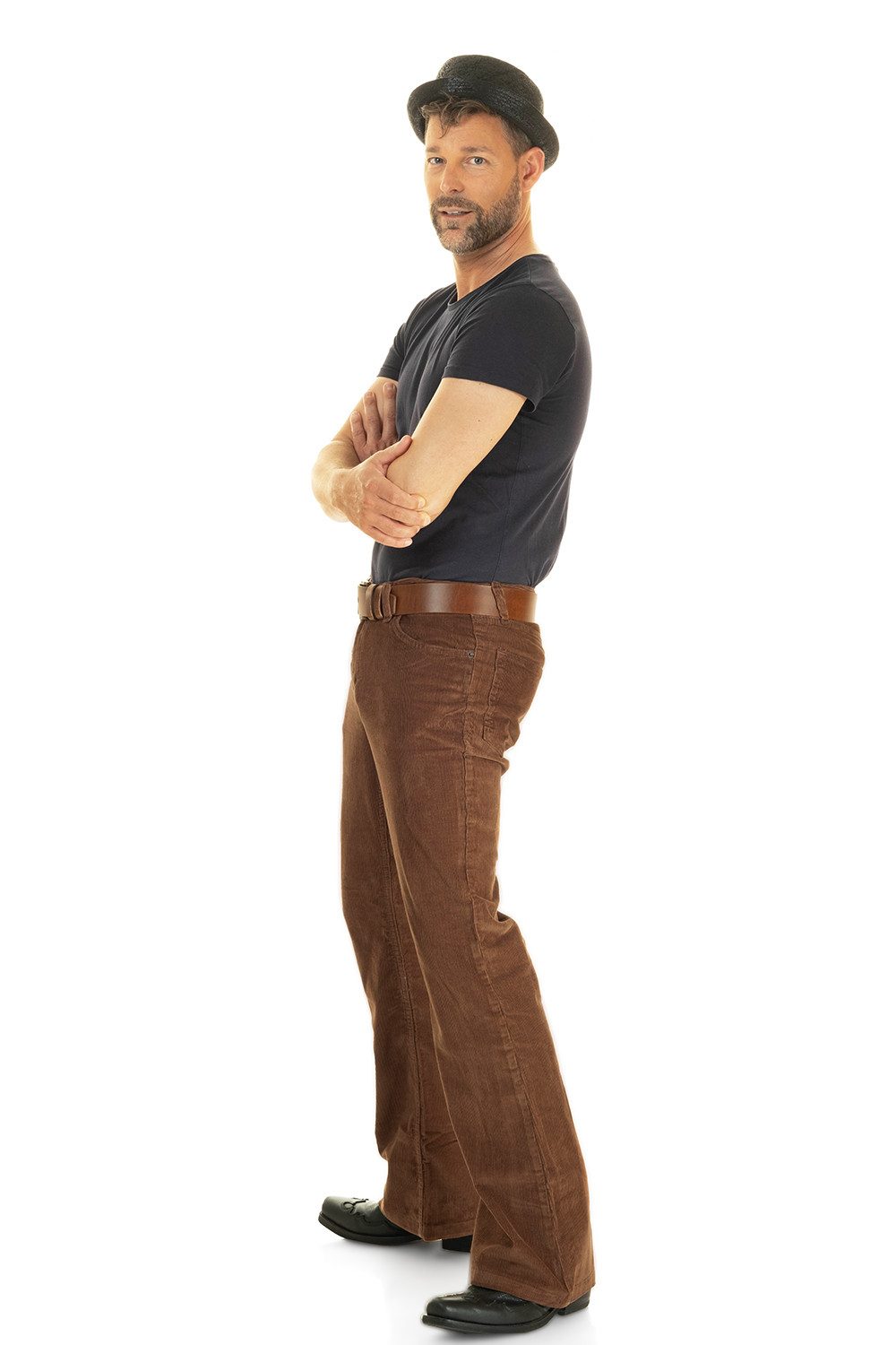 Comycom Cordhose Herren Bootcut braun
