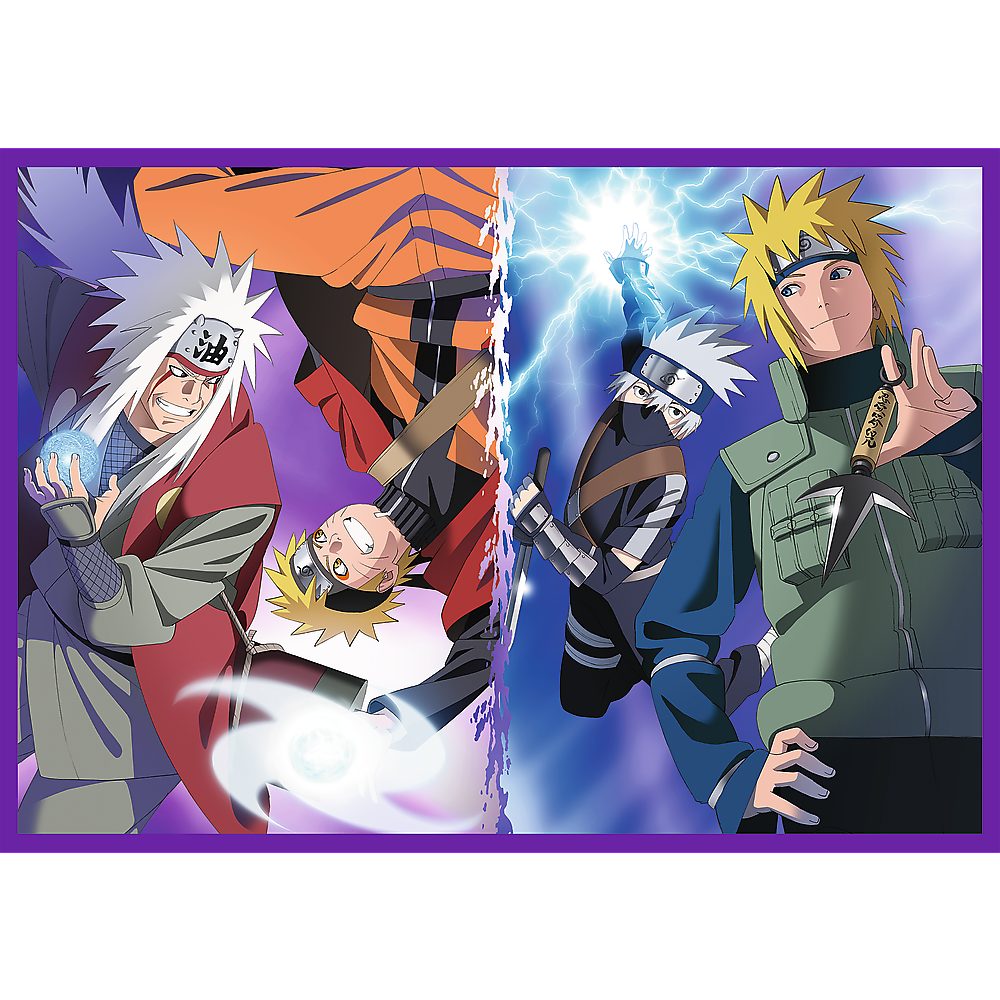 Trefl Puzzle Trefl, Die Abenteuer von Naruto, 4x250 Teile Puzzle, 250 Puzzleteile