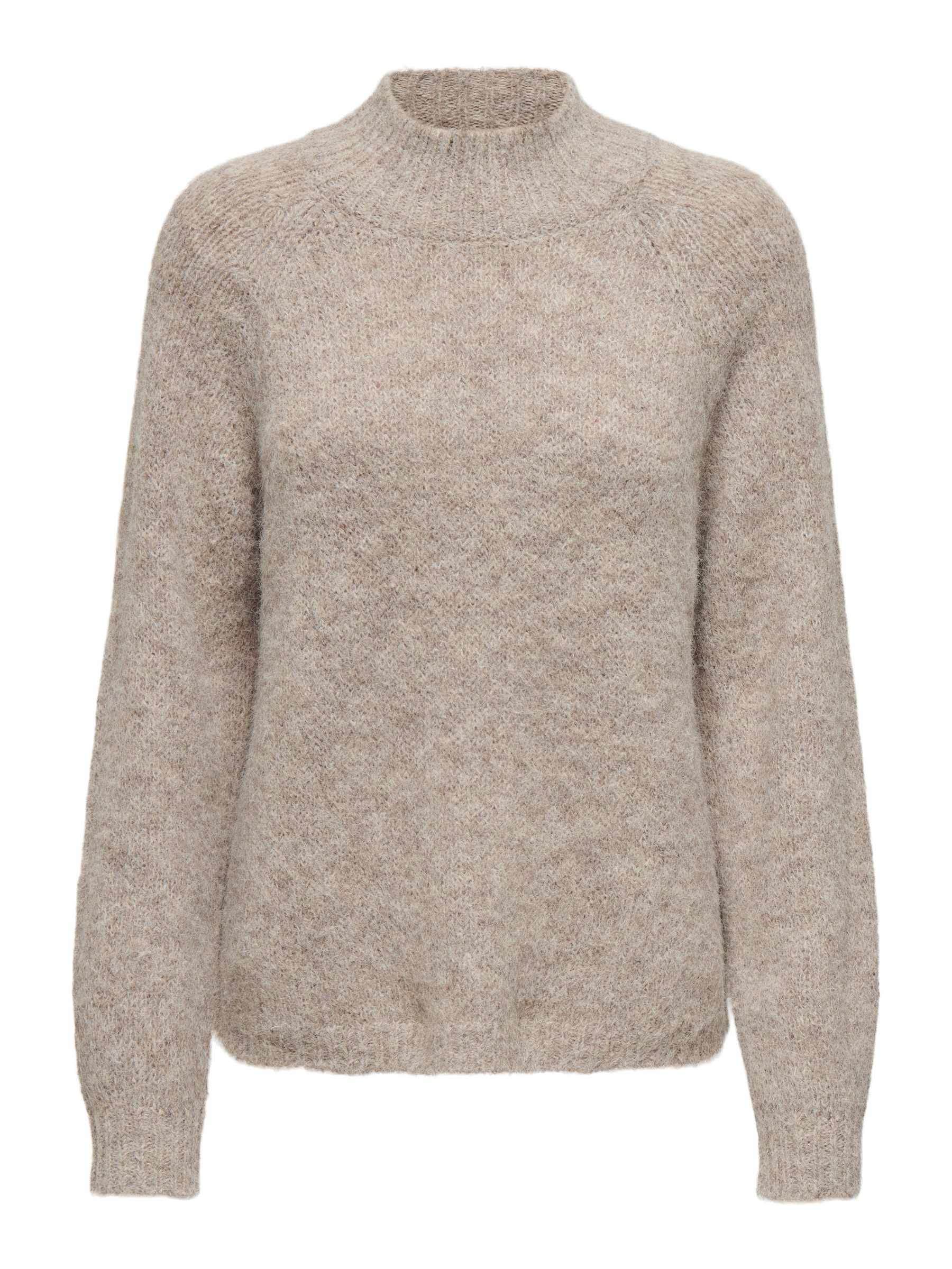 JACQUELINE de YONG Strickpullover Strickpullover Hoher Kragen Langarm JDYZOEY LIFE L/S HN RAGLAN PUL KNT NOOS