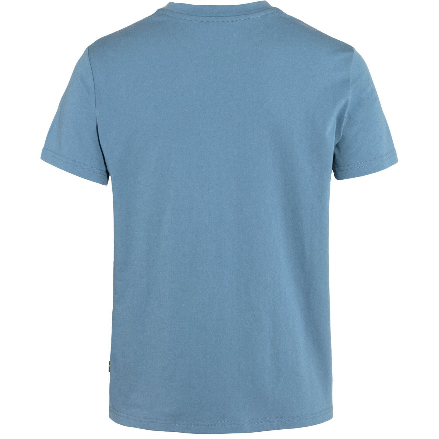 Fjällräven T-Shirt Fjällräven W Logo Blue Dawn Damen Kurzarm-Shirt Tee