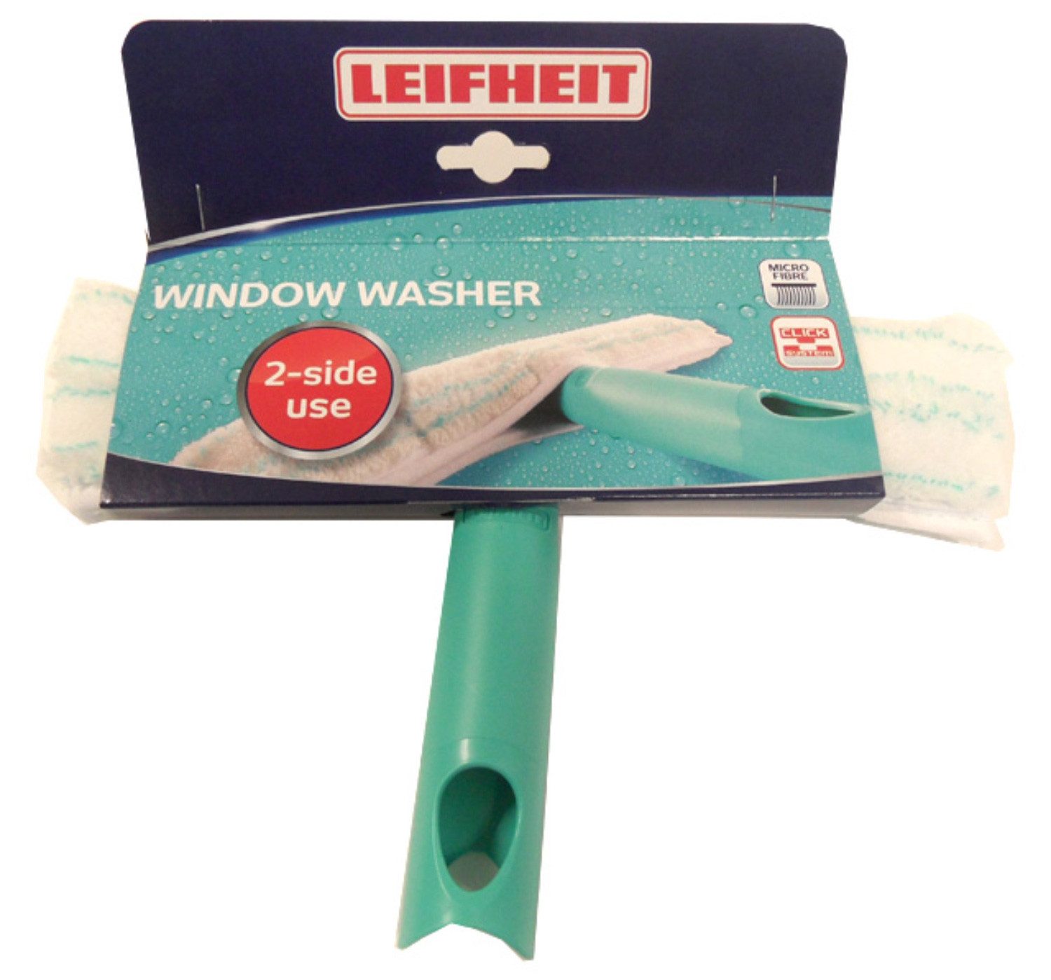 Leifheit Fensterreiniger Leifheit 51163 Fenstereinwascher Window Washer mit 2-Faser Wischbezug
