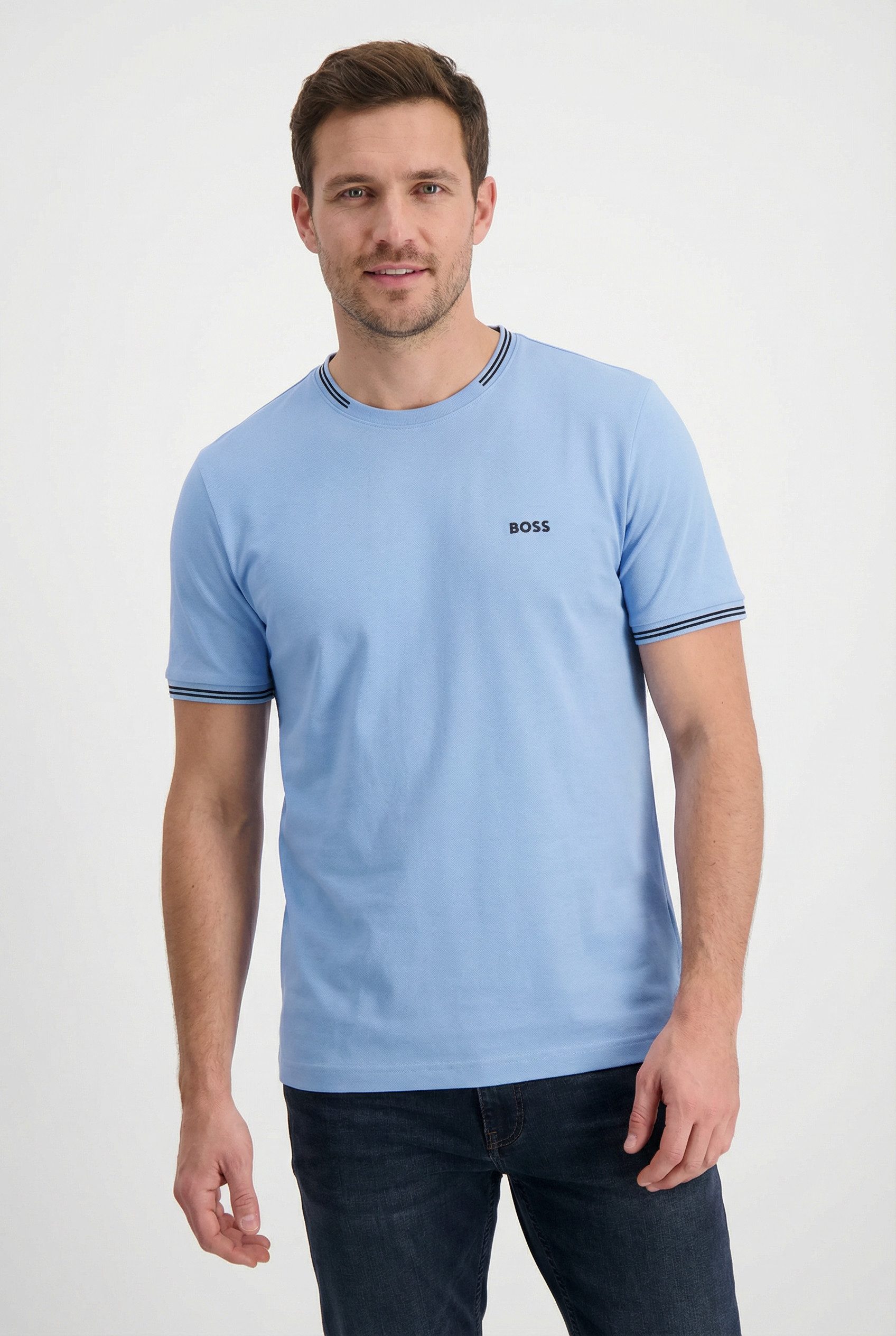 T-Shirt Taul Stretch-Baumwoll-Pique
