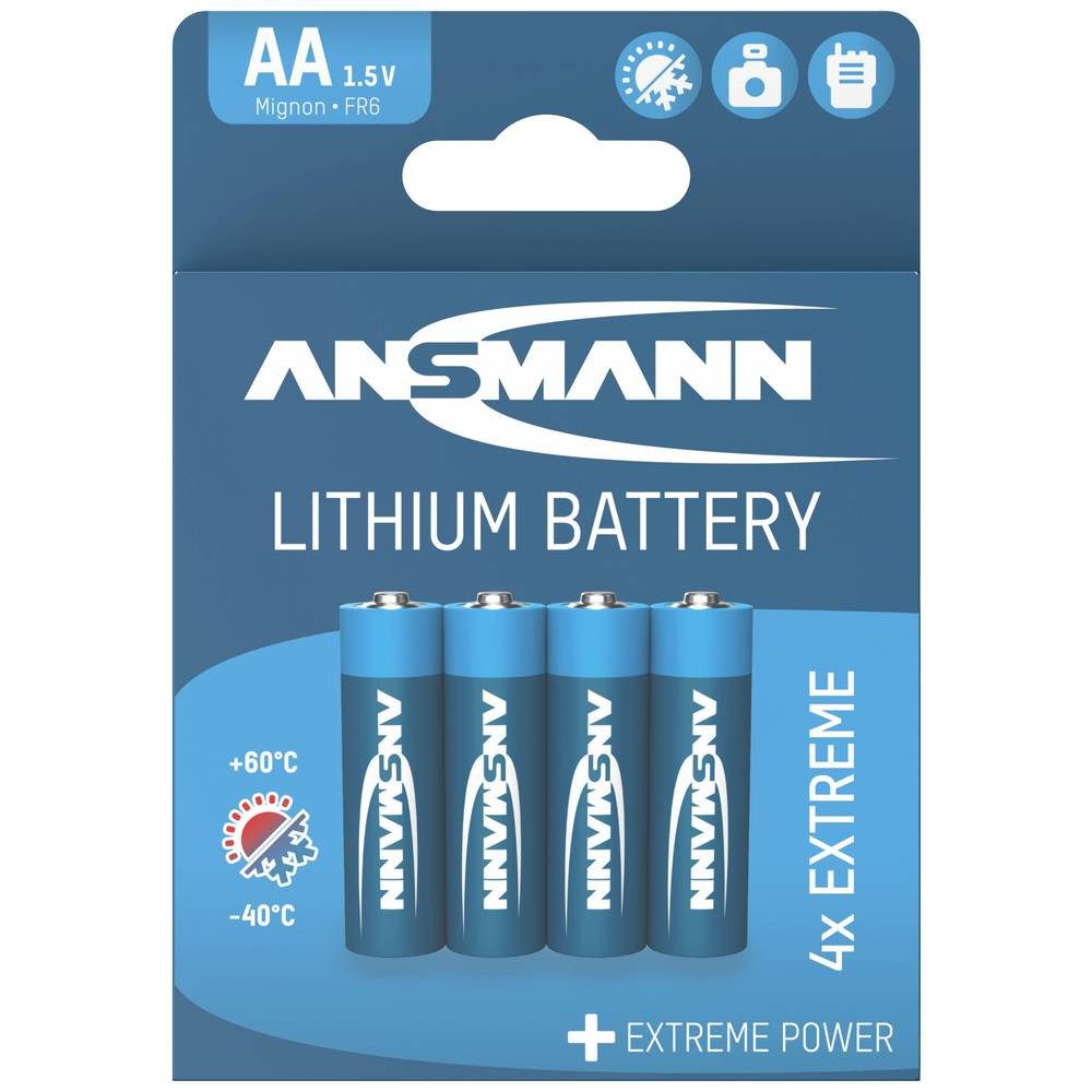 ANSMANN AG Mignon Lithium-Batterie 1512-0002 Batterie