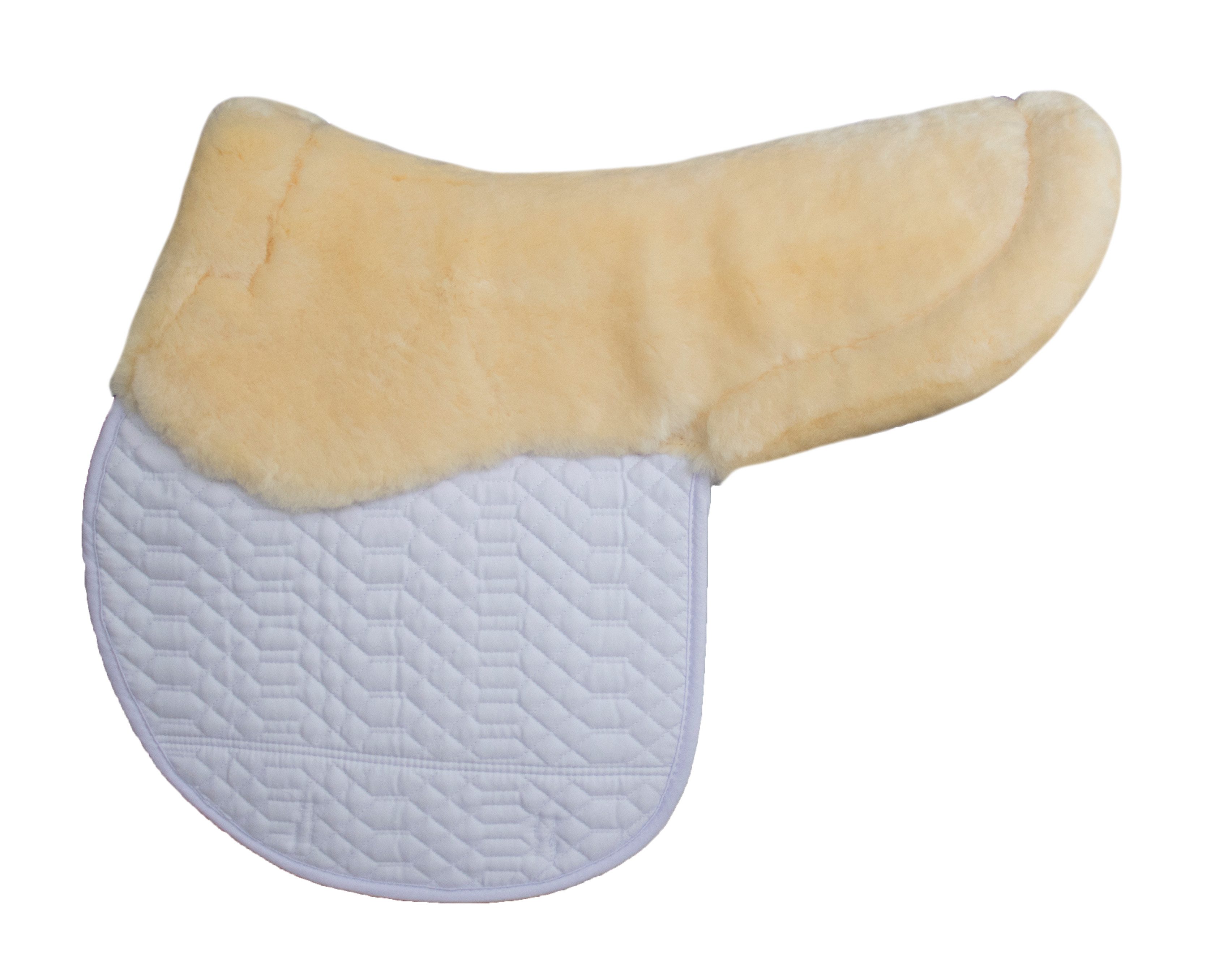 Engel Reitsport Sattelpad Satteldecke SADEK2 Lammfell & Baumwollsteppstoff Fell in Sattellage