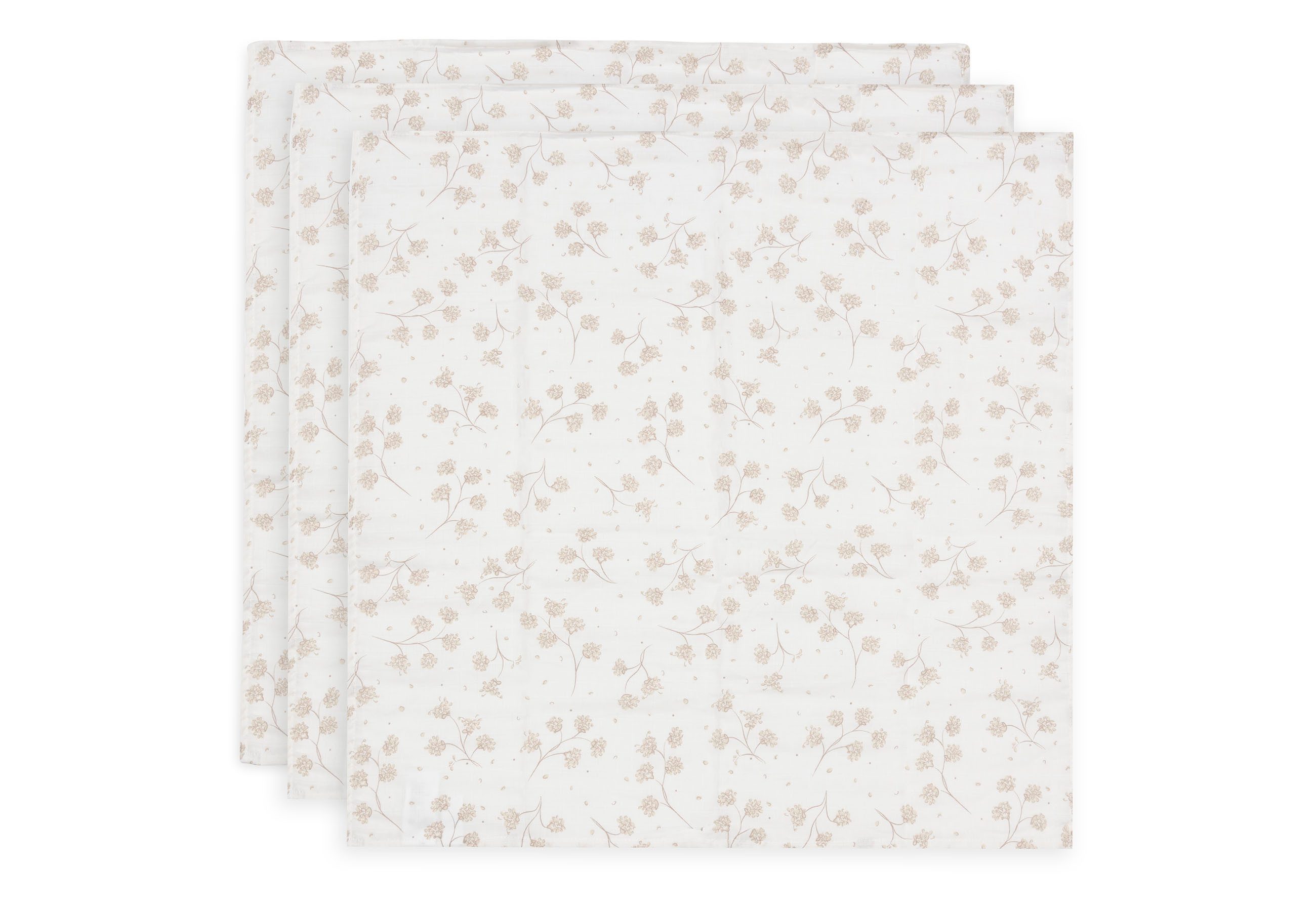 Jollein Spucktuch Jollein Spucktuch Hydrophil 70 x 70 cm Leafy Dreams 3er Pack