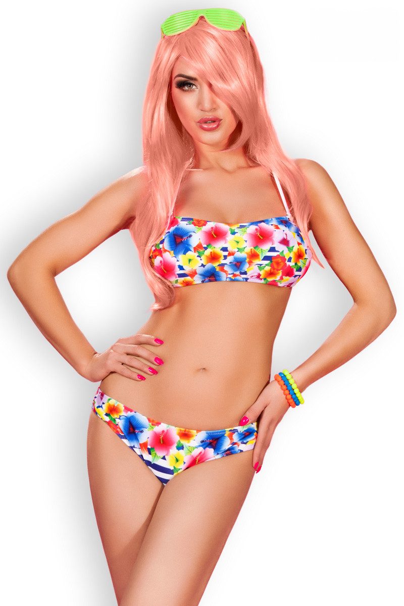 Push-Up-Bikini Chilirose - Bikini CR3660 multiflower - (L,M,S,XL)