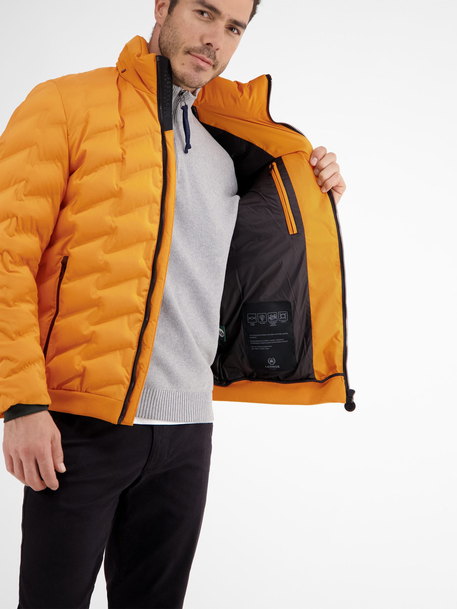 LERROS Outdoorjacke Sportive Funktions-Steppjacke für Herren