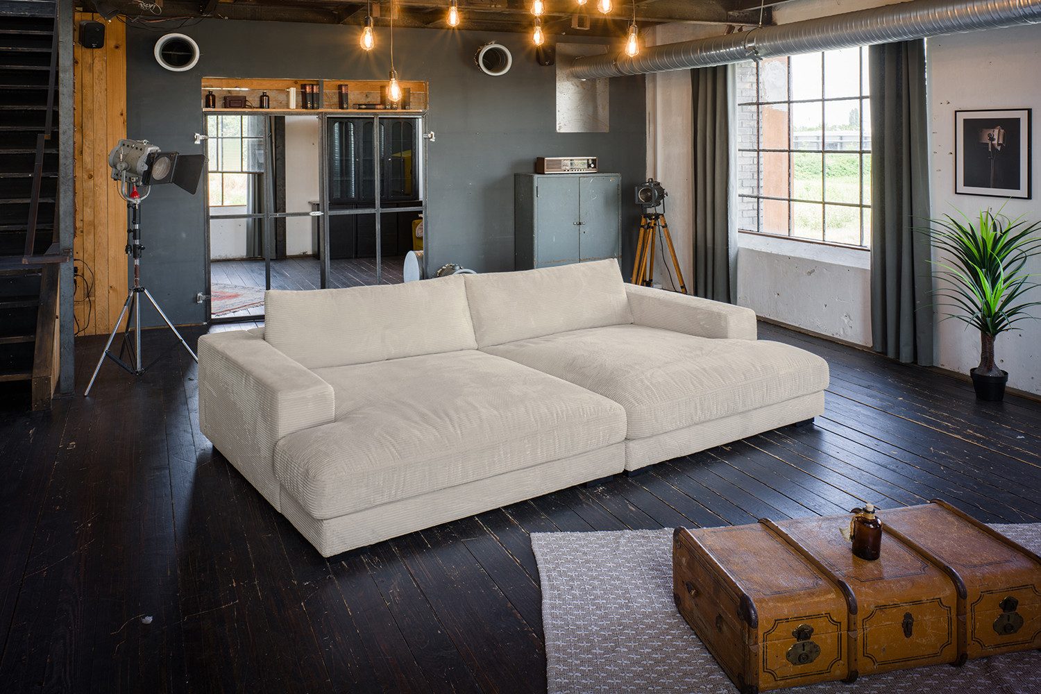 KAWOLA Big-Sofa MADELINE Riesen Cordsofa - Entspannung pur - Modernes Wohne günstig online kaufen