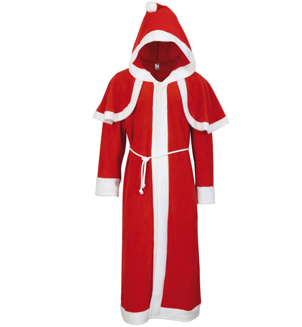 Fries Kostüm Hochwertiger Nikolausmantel mit Kapuze und Gürtel, Hochwertige günstig online kaufen