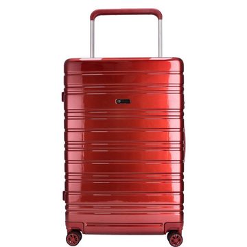 TheTrueC Koffer TheTrueC 4-Rad Trolley 75cm Göteborg Red, 4 Rollen Rollen