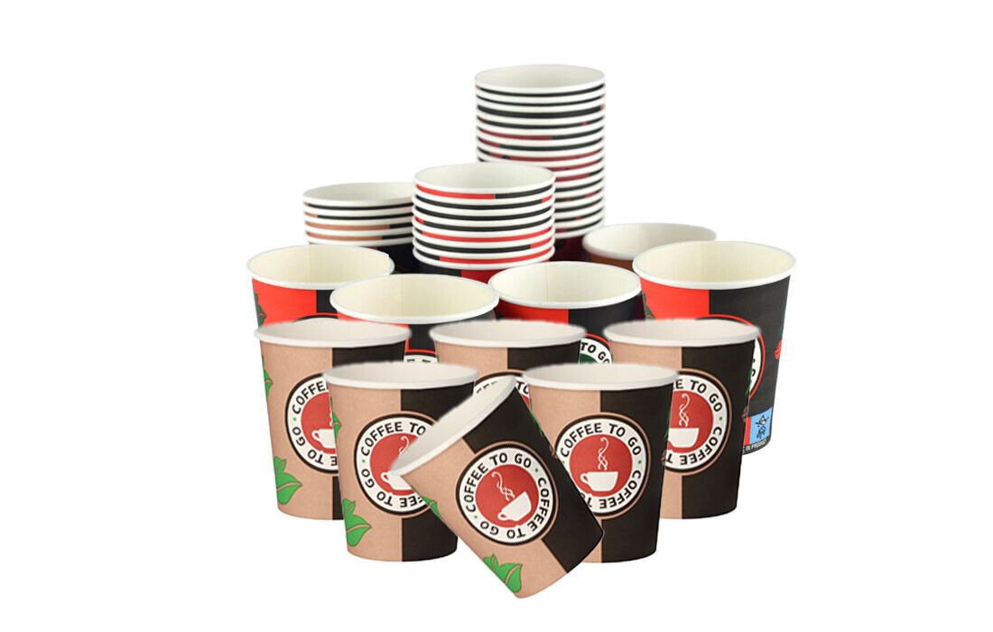 Professional Comfy Clean Einwegbecher Kaffeebecher- TO GO Einwegbecher 8 oz. 200ml 400 Stück, 400-tlg.