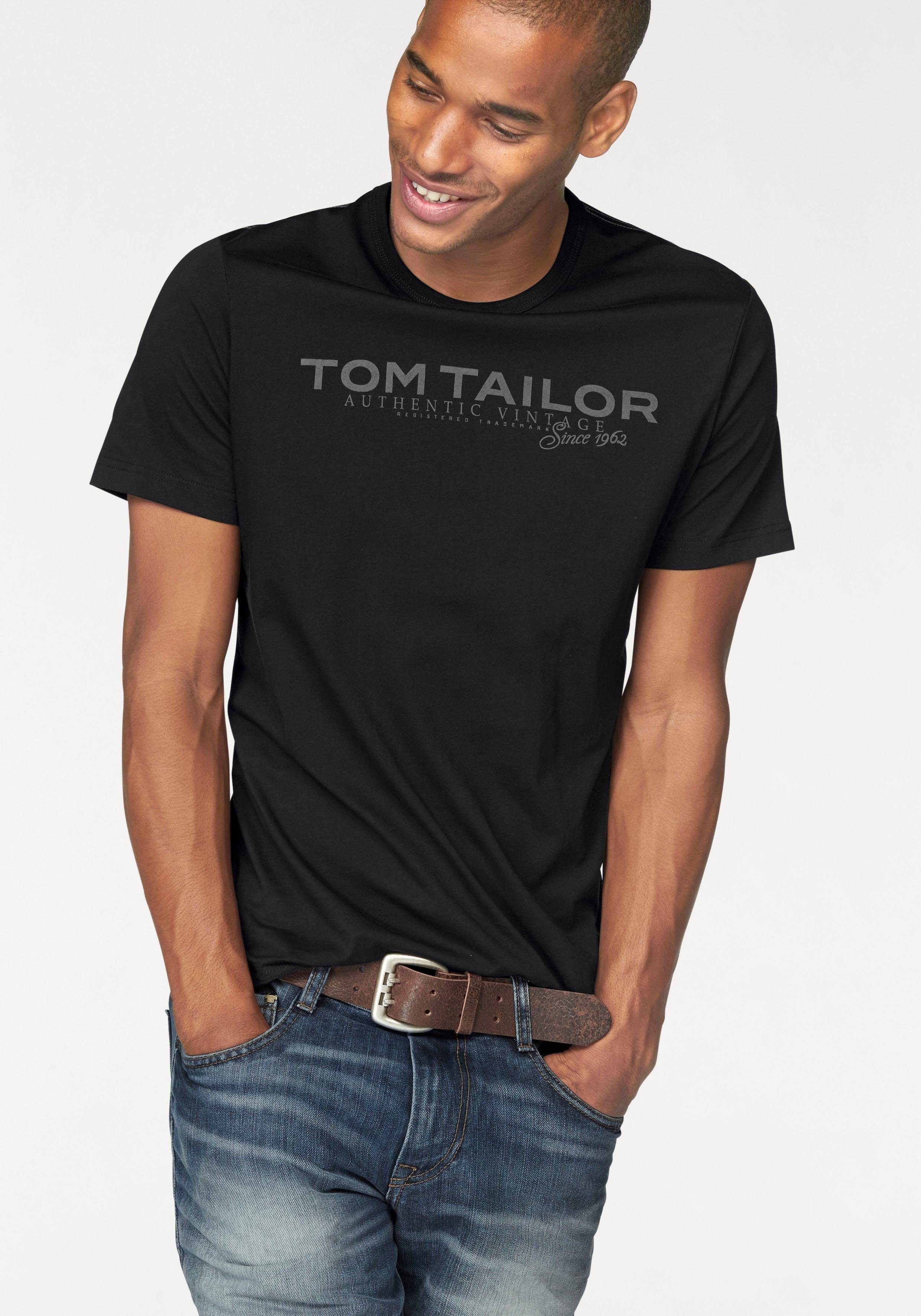 TOM TAILOR Rundhalsshirt mit Logoprint