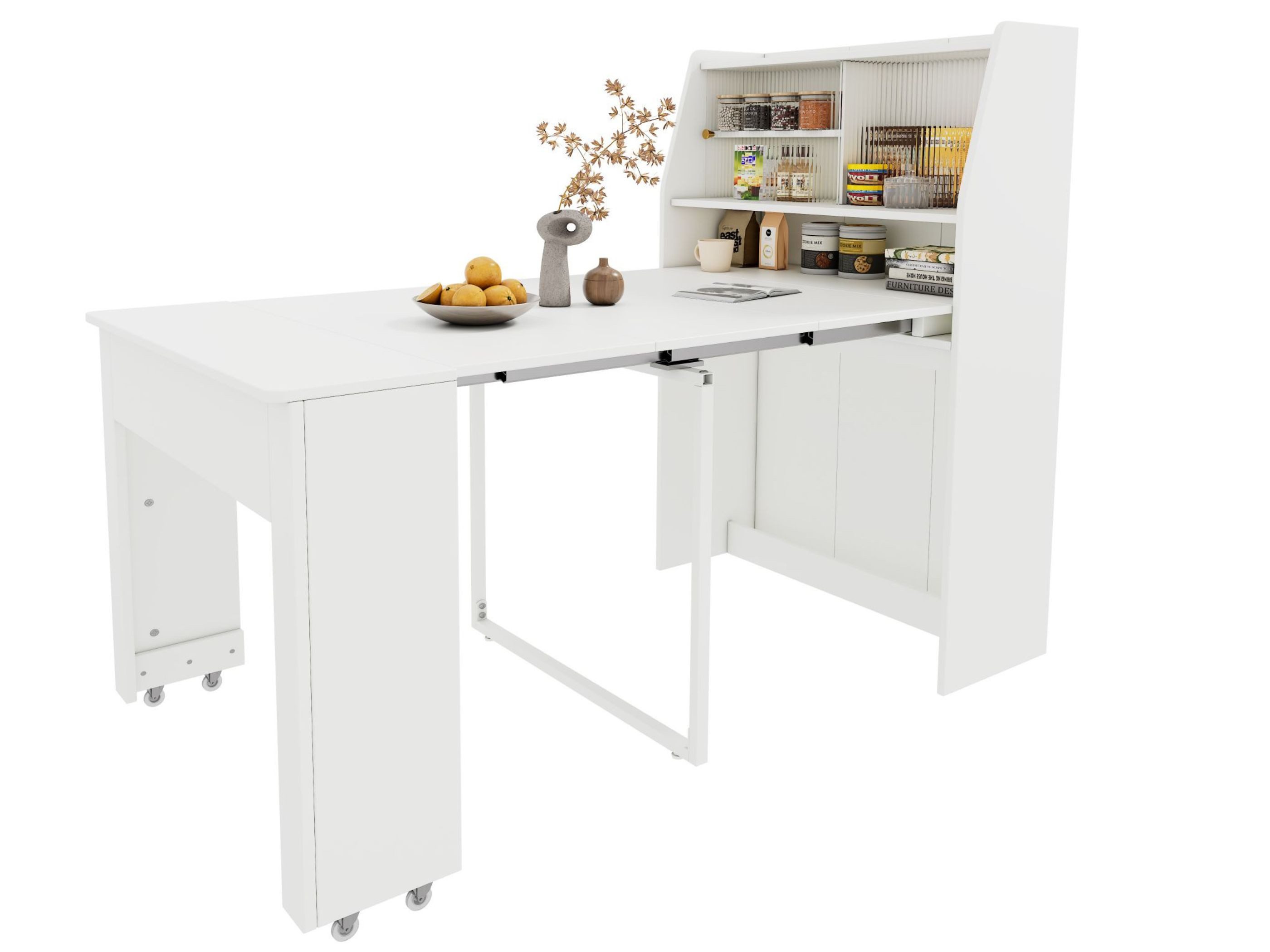 SeedWave Esstisch Ausziehbarer Tisch mit Stauraum, Kaffeetisch für 3 Person günstig online kaufen