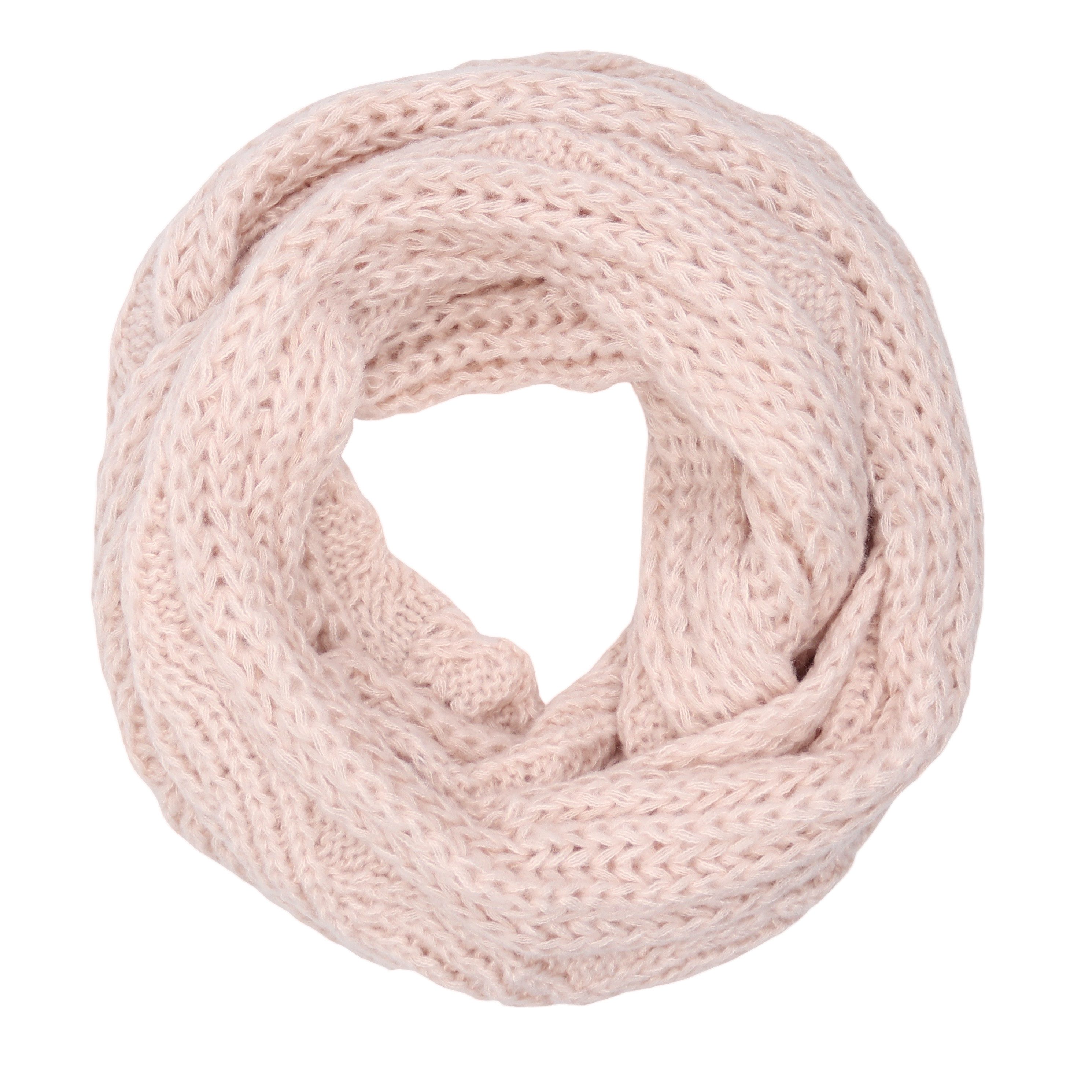 MIRROSI Loop Damen Strick Loopschal mit Zopfmuster, (zweimal um den Hals wi günstig online kaufen