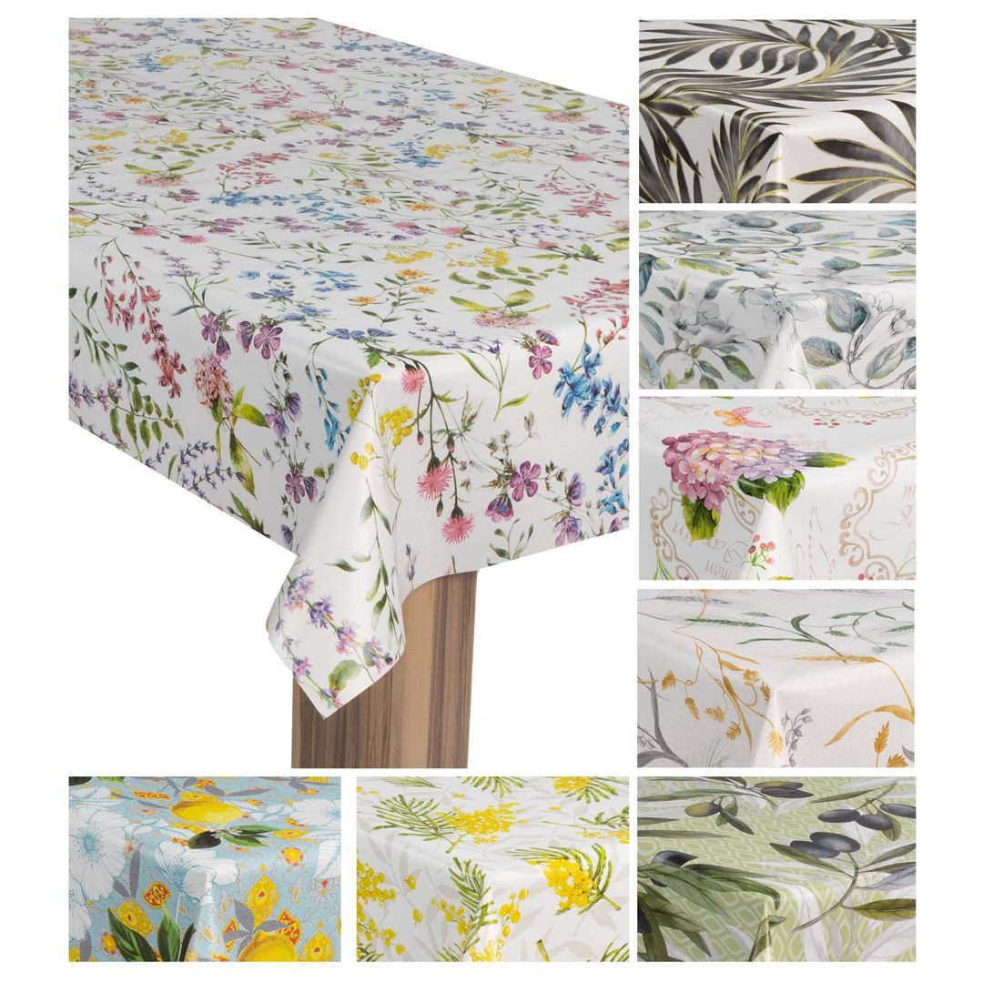 laro Tischdecke Wachstuch-Tischdecke Wachstischdecke Gartentischdecke günstig online kaufen