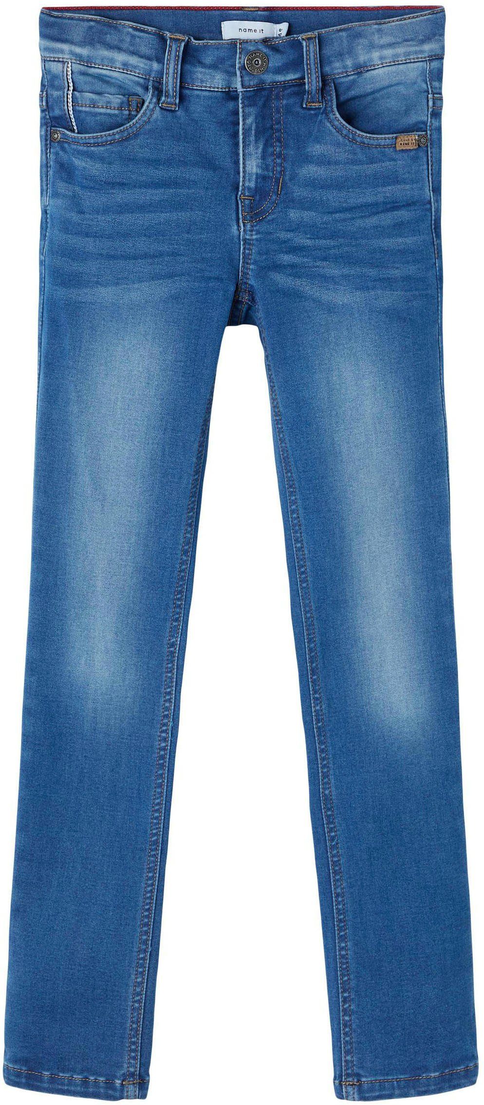 Name Stretch-Jeans It Blau