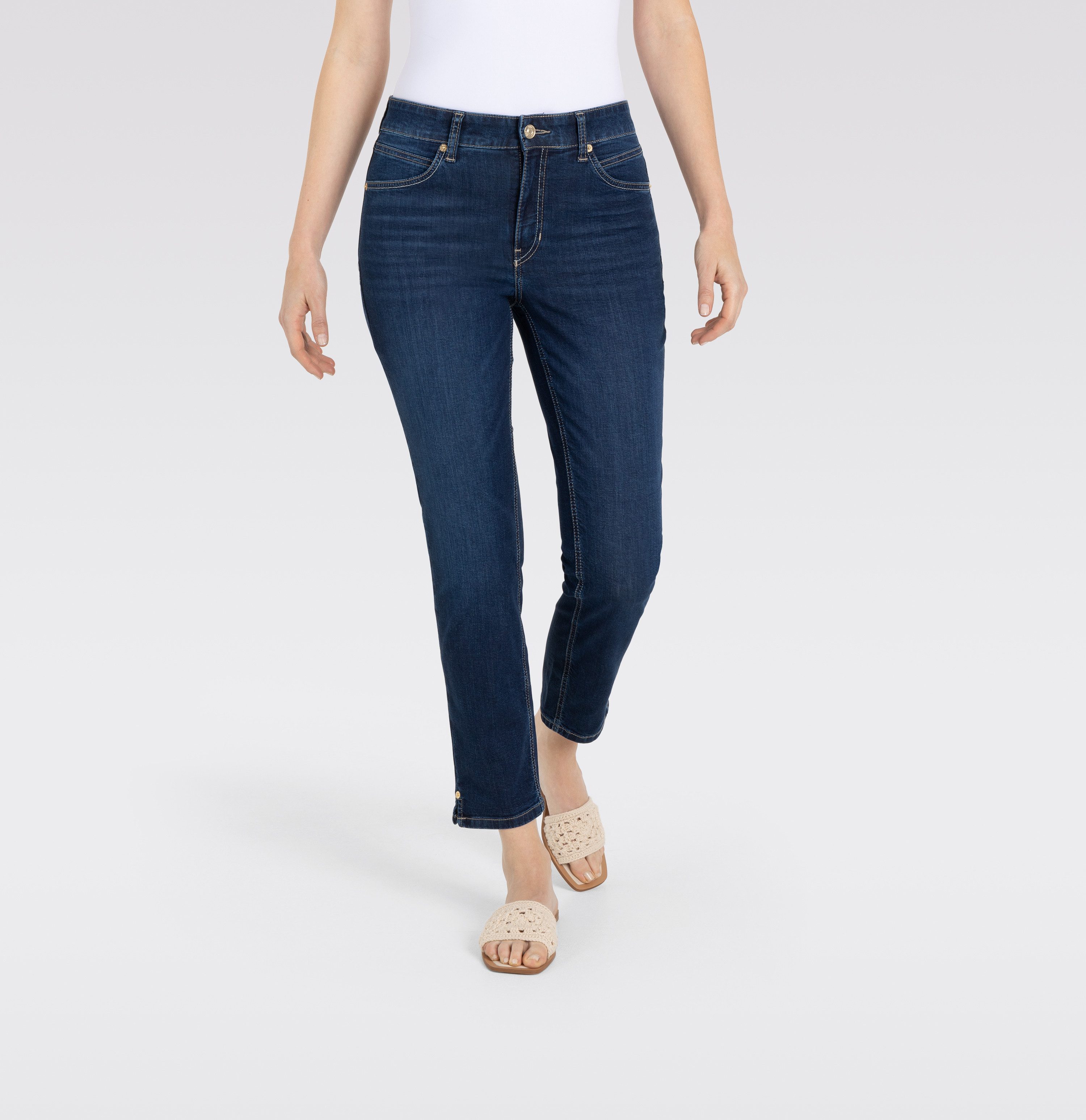 MAC Stretch-Jeans MAC MELANIE 7/8 new basic wash 5045-90-0352 D845 - ULTRALIGHT