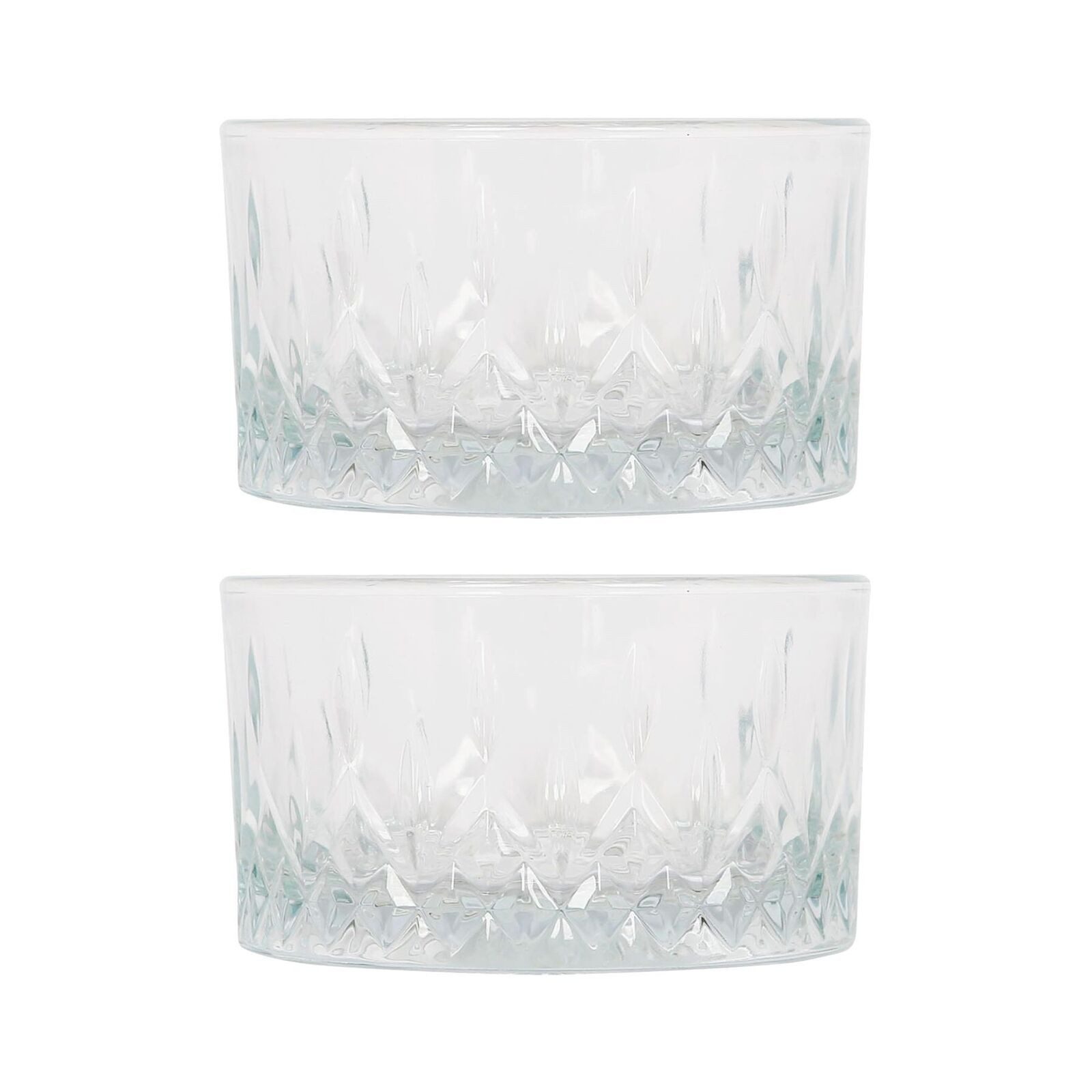 LAV Schnabelbecher Odin, Glas, Vintage Snackschalen aus Glas, 2er Set, 9,5 cm, dekorgeschliffen