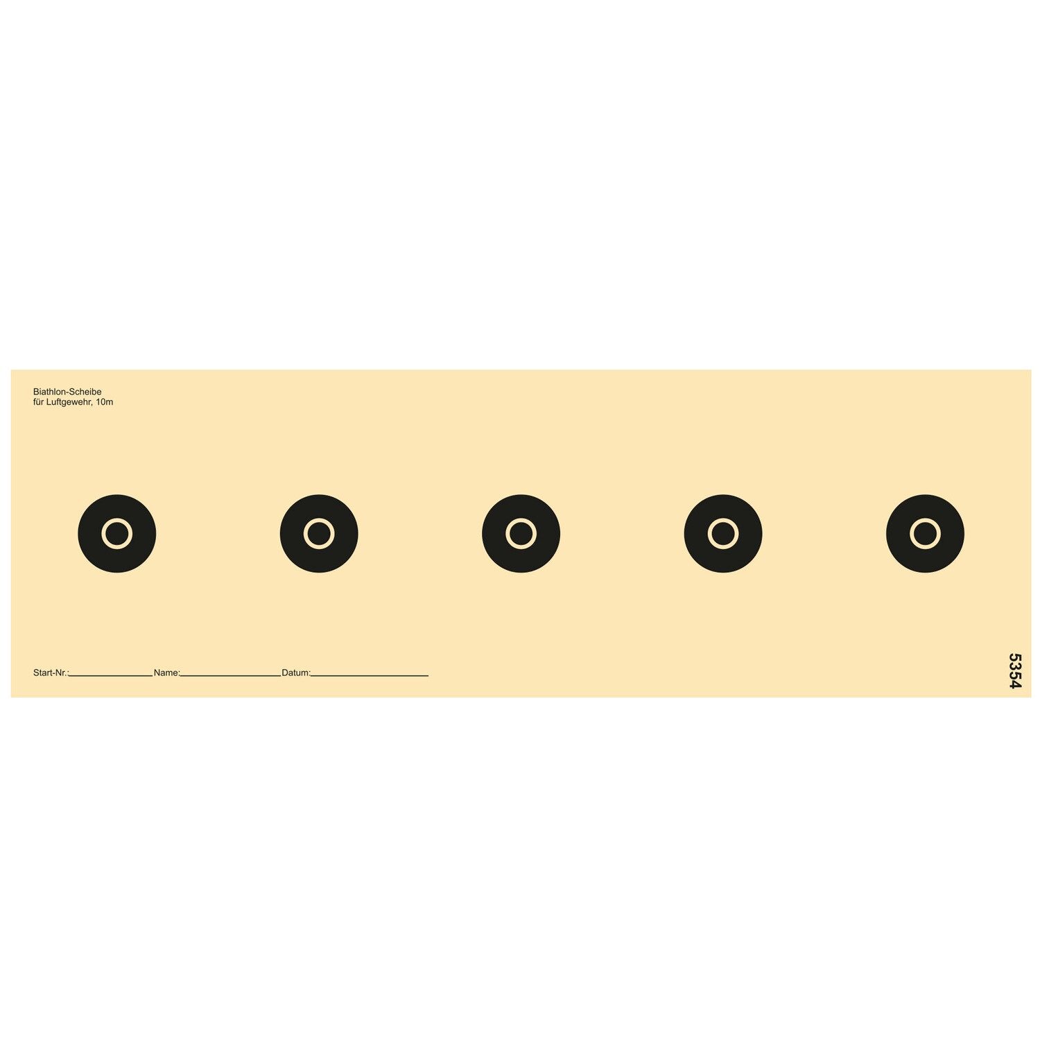braun-network Zielscheibe Biathlon-Luftgewehrscheibe 10 m