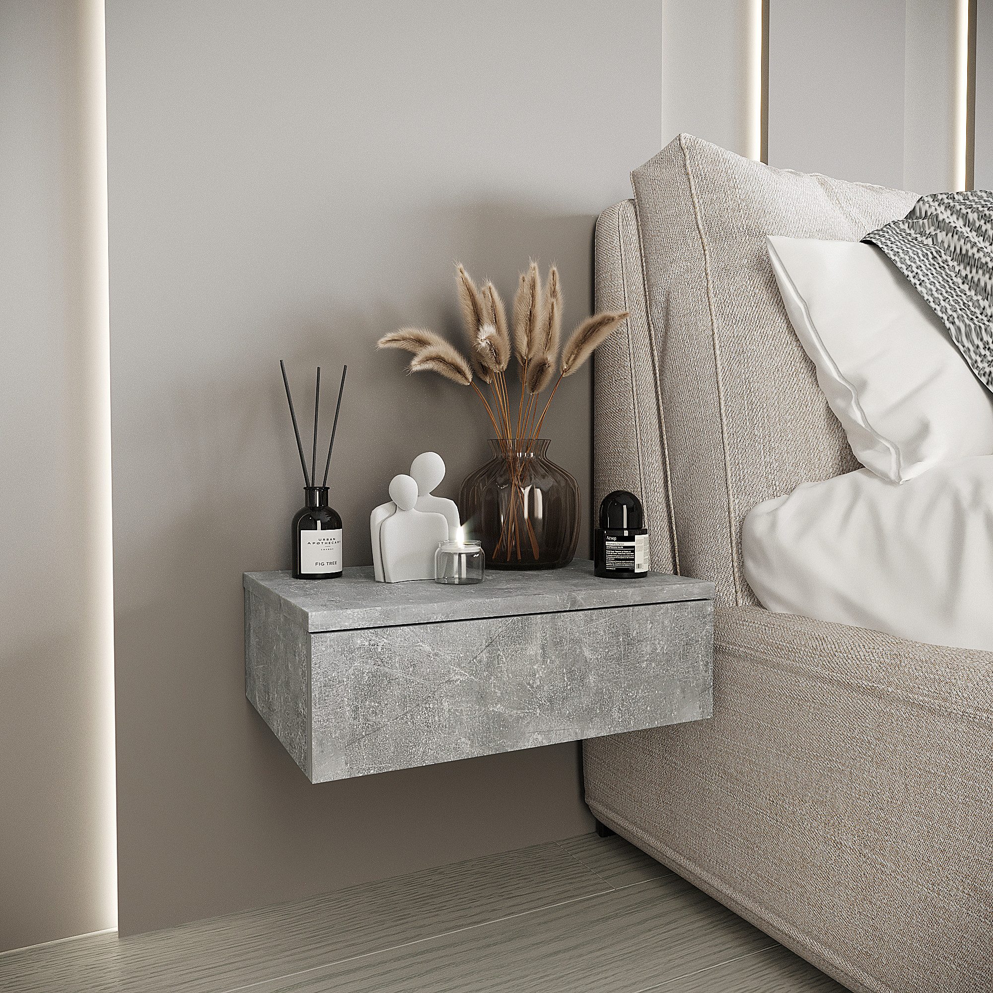 KOMTO Wandregal mit Schublade Monaco - günstig online kaufen