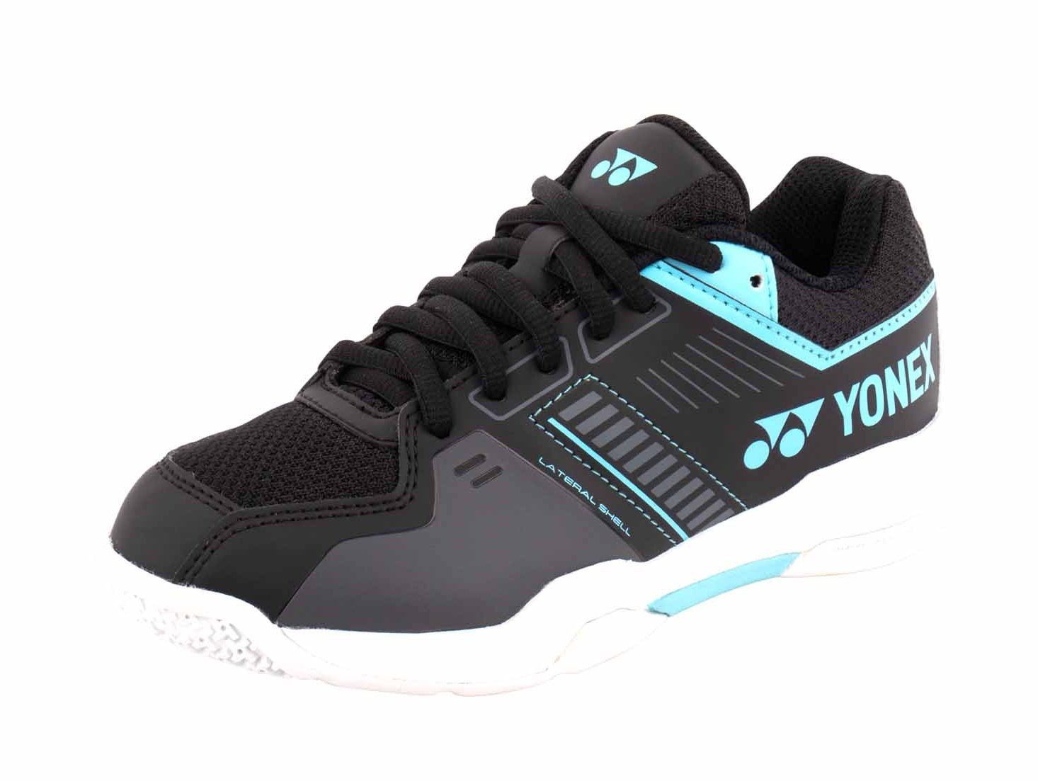 Strider Flow 2025 (Schnürsenkel) schwarz/blau Kinder Badmintonschuh